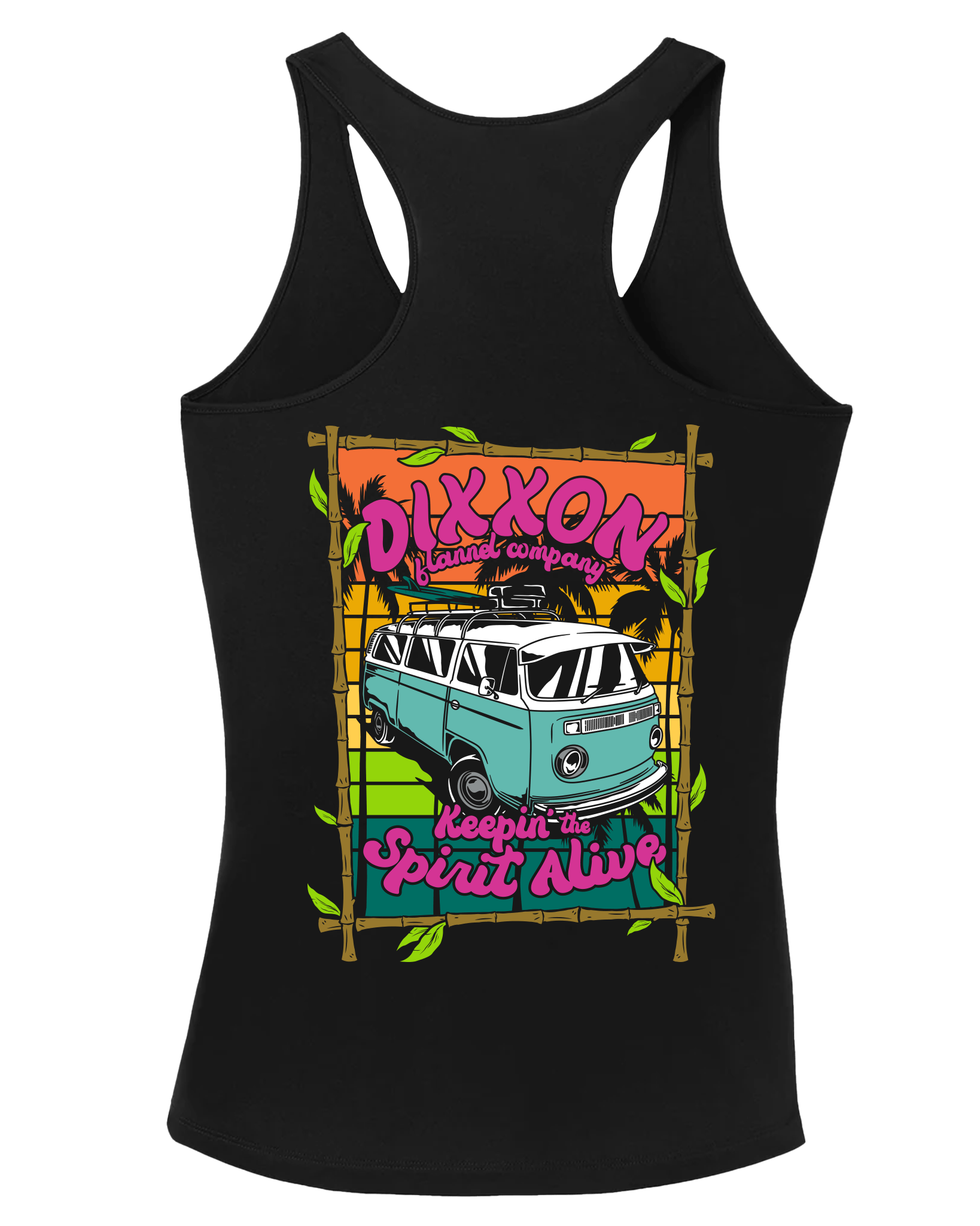 Women's Keepin' the Van Spirit Alive Fitted Tank - Black
