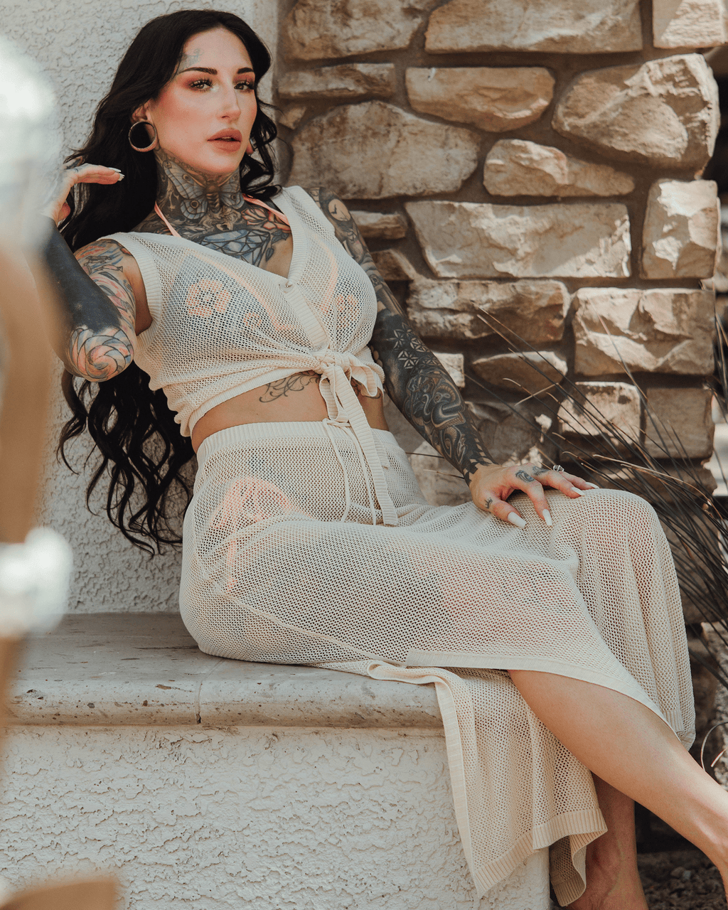 Women's Knit Tank - Ivory