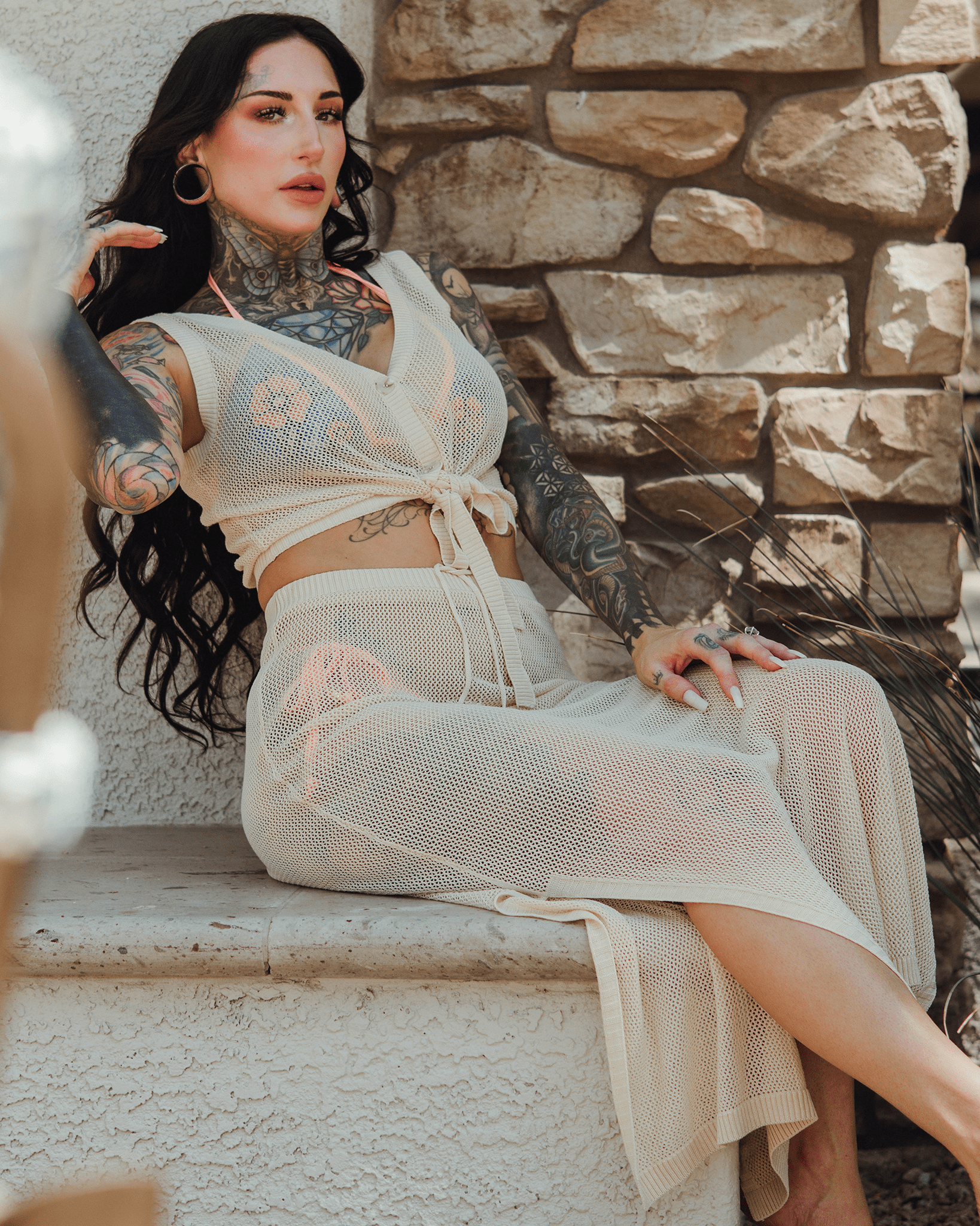 Women's Knit Tank - Ivory