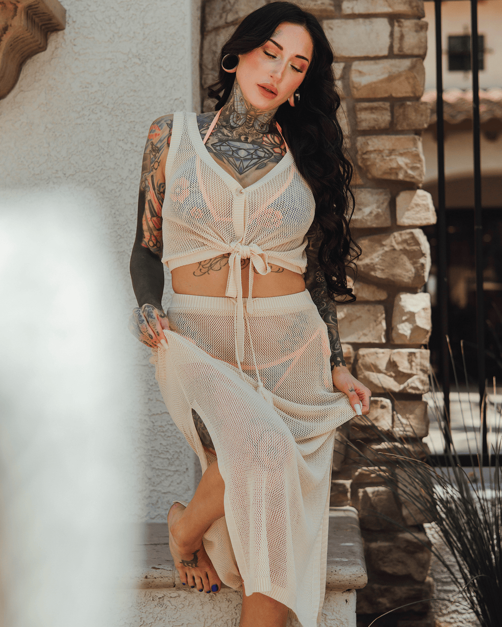 Women's Knit Tank - Ivory