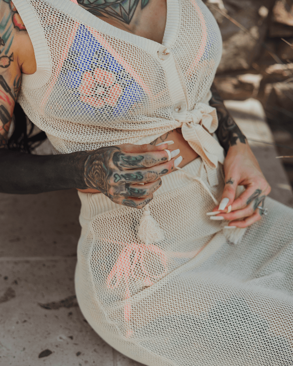 Women's Knit Tank - Ivory