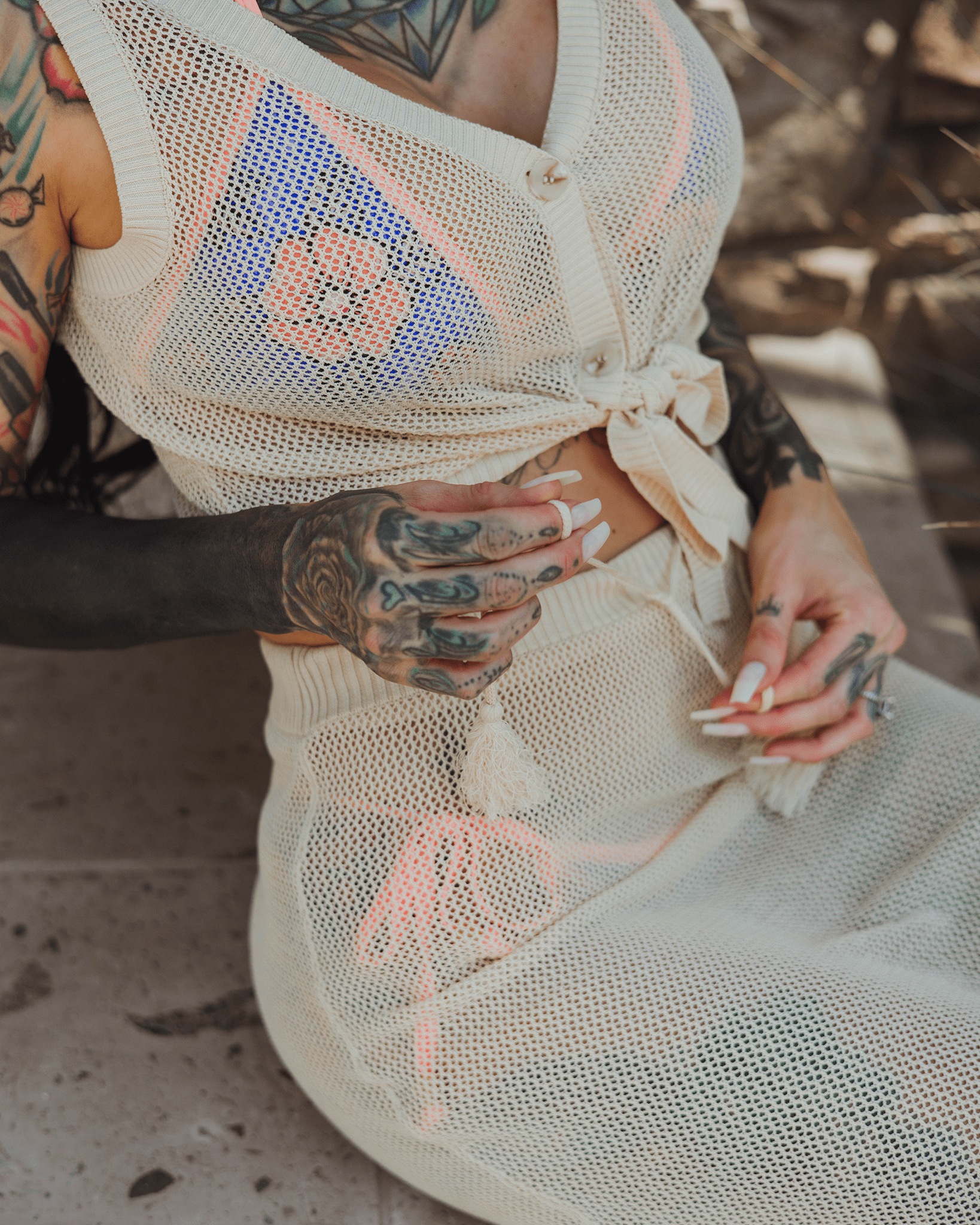 Women's Knit Tank - Ivory