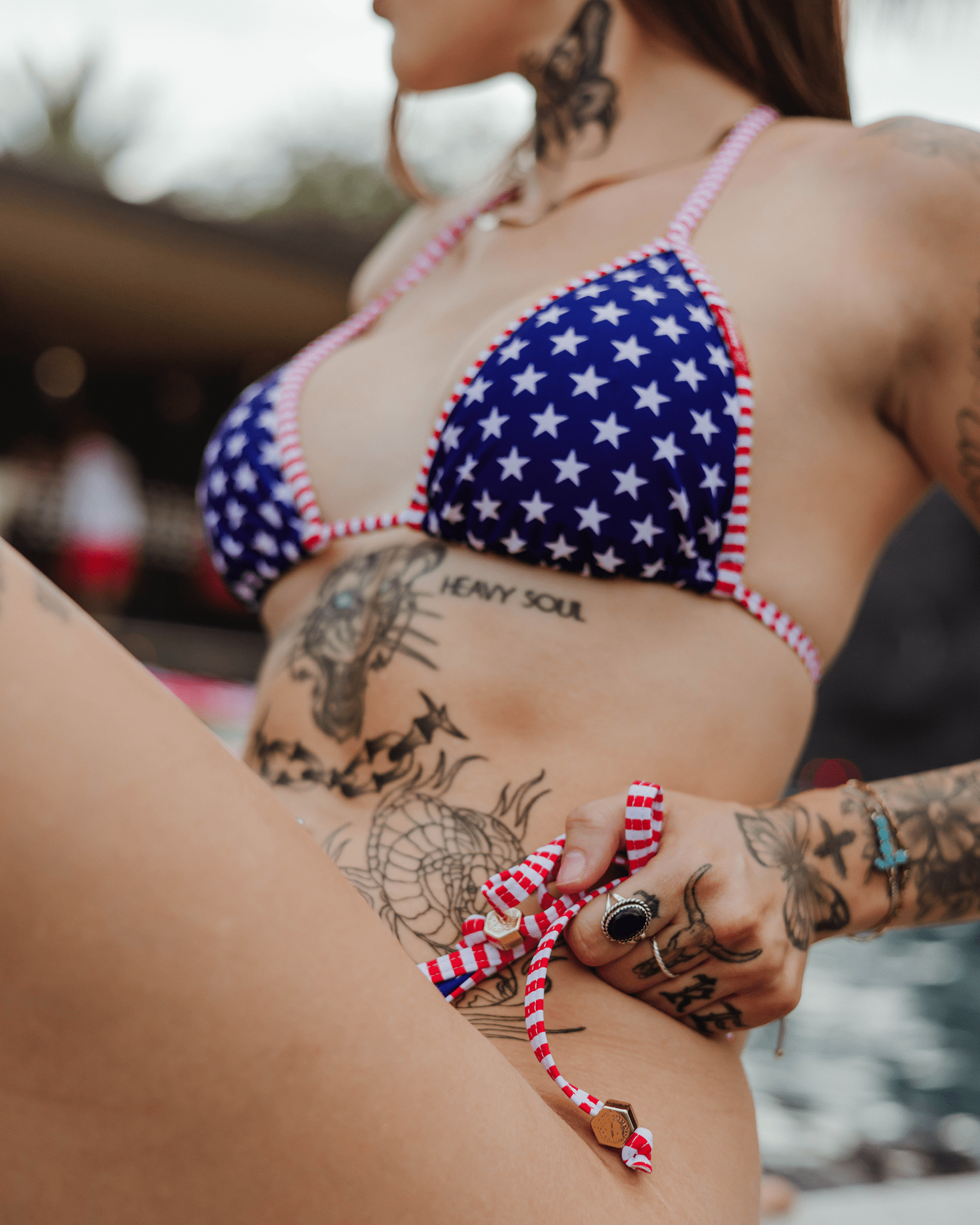 Women's Miss America String Bikini Bottom