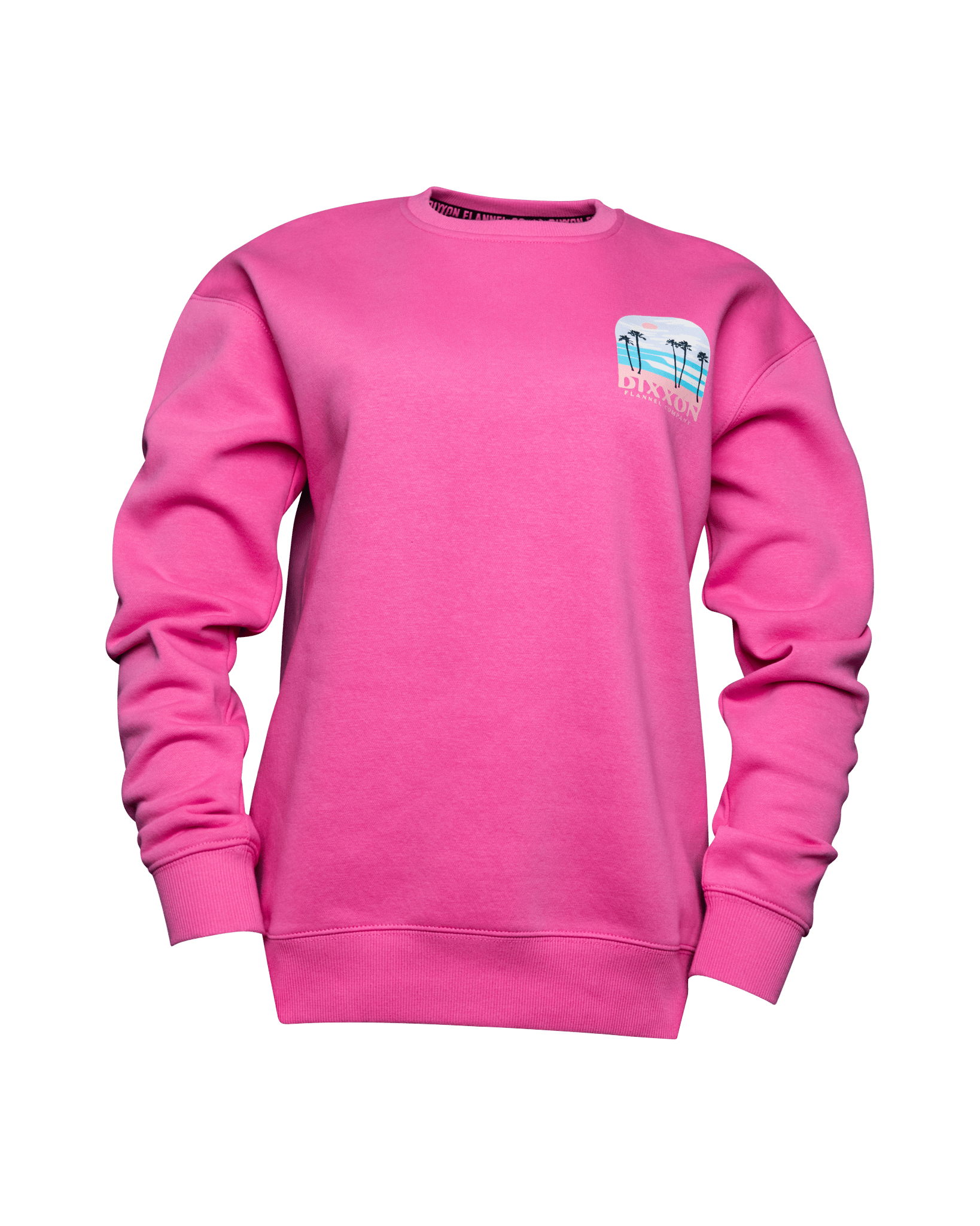 Women's Ocean Front Crewneck Sweatshirt - Pink
