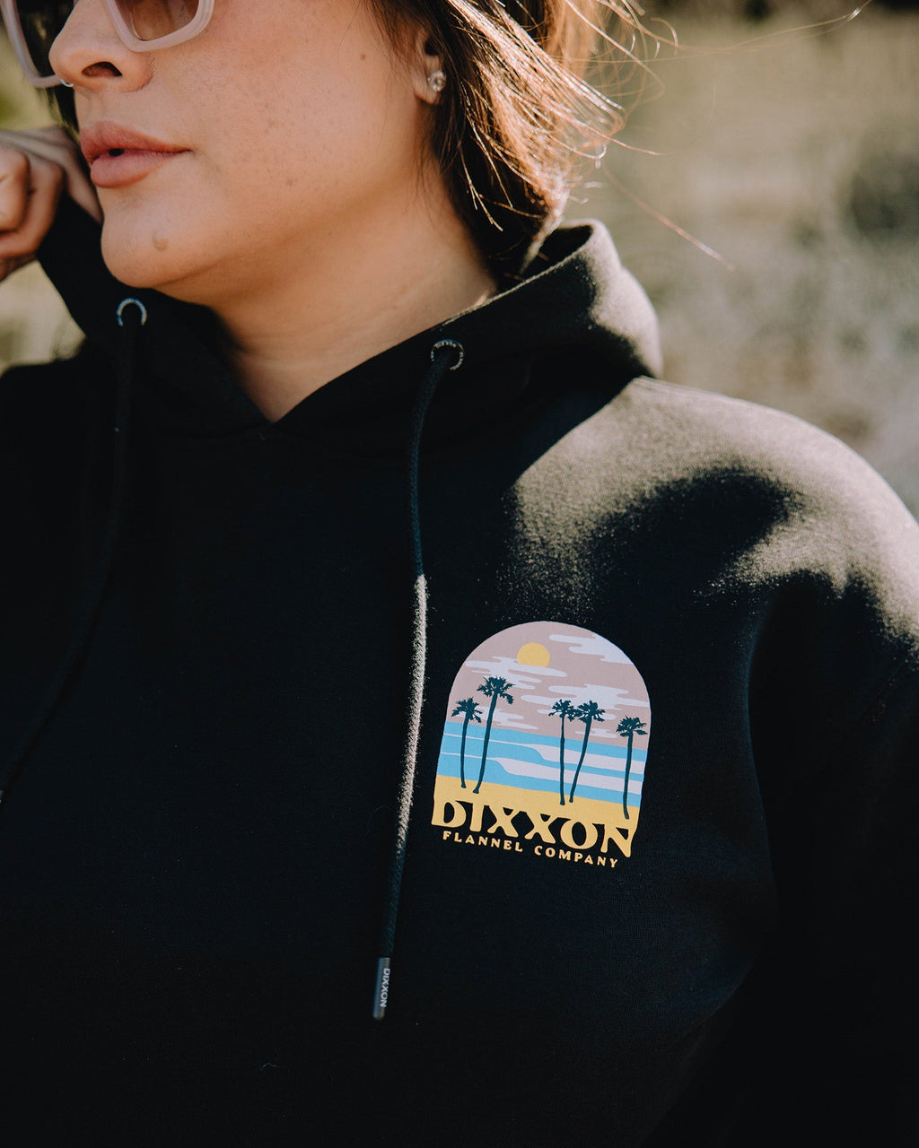 Women's Ocean Front Pullover Hoodie - Black
