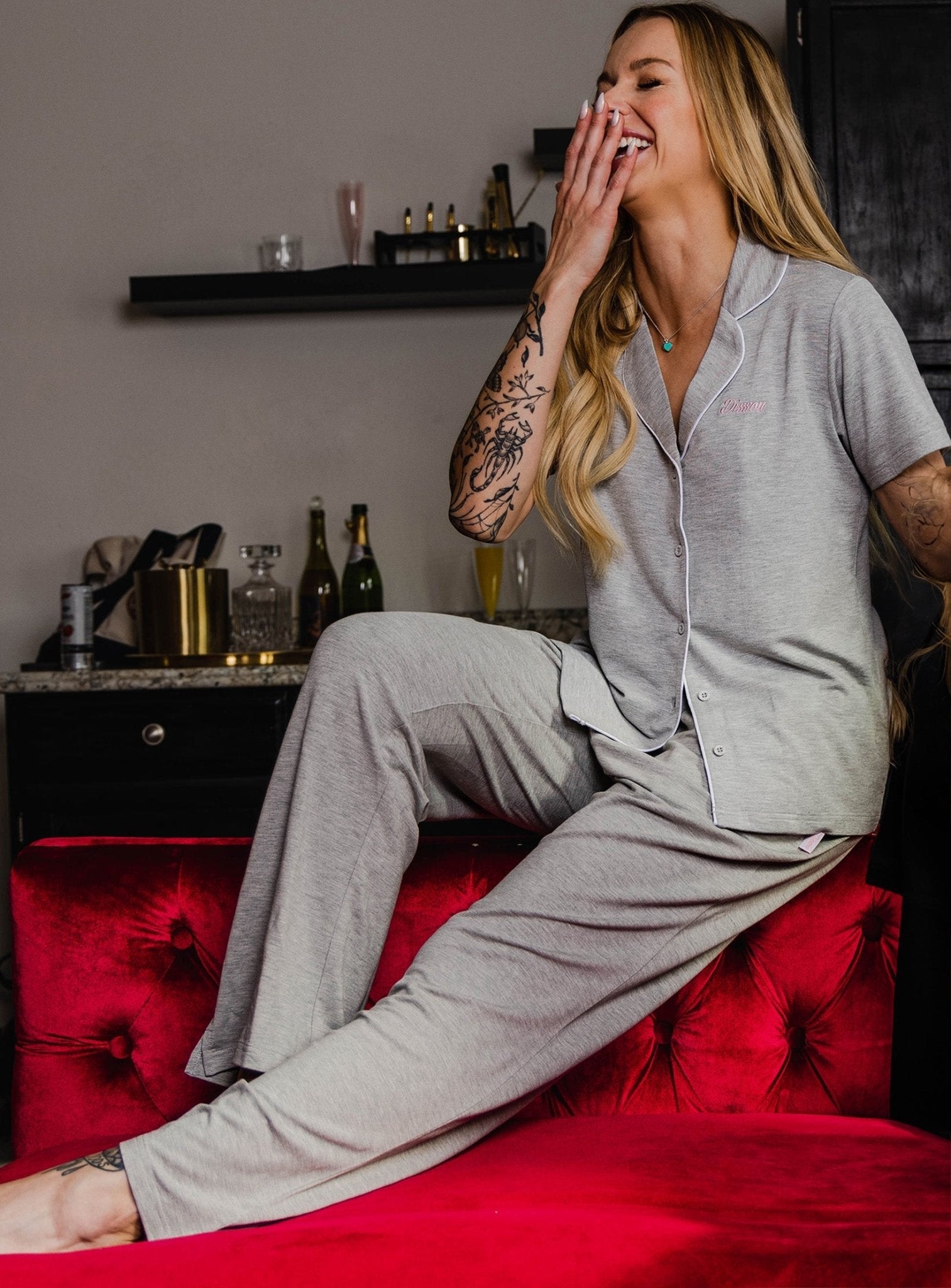 Women's Pajama Pants - Heather Gray