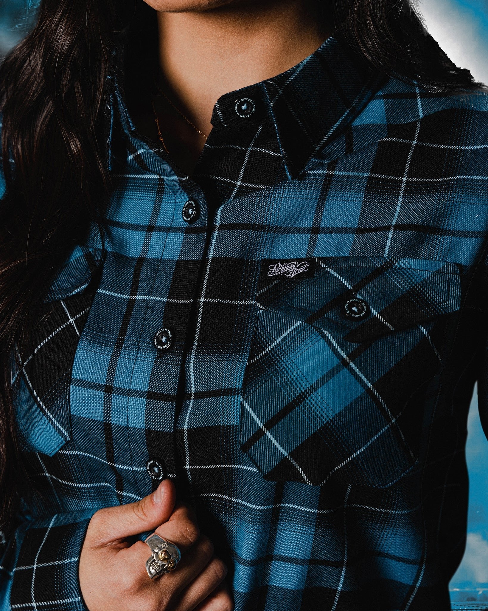 Women's Parkway Drive - Deep Blue Flannel