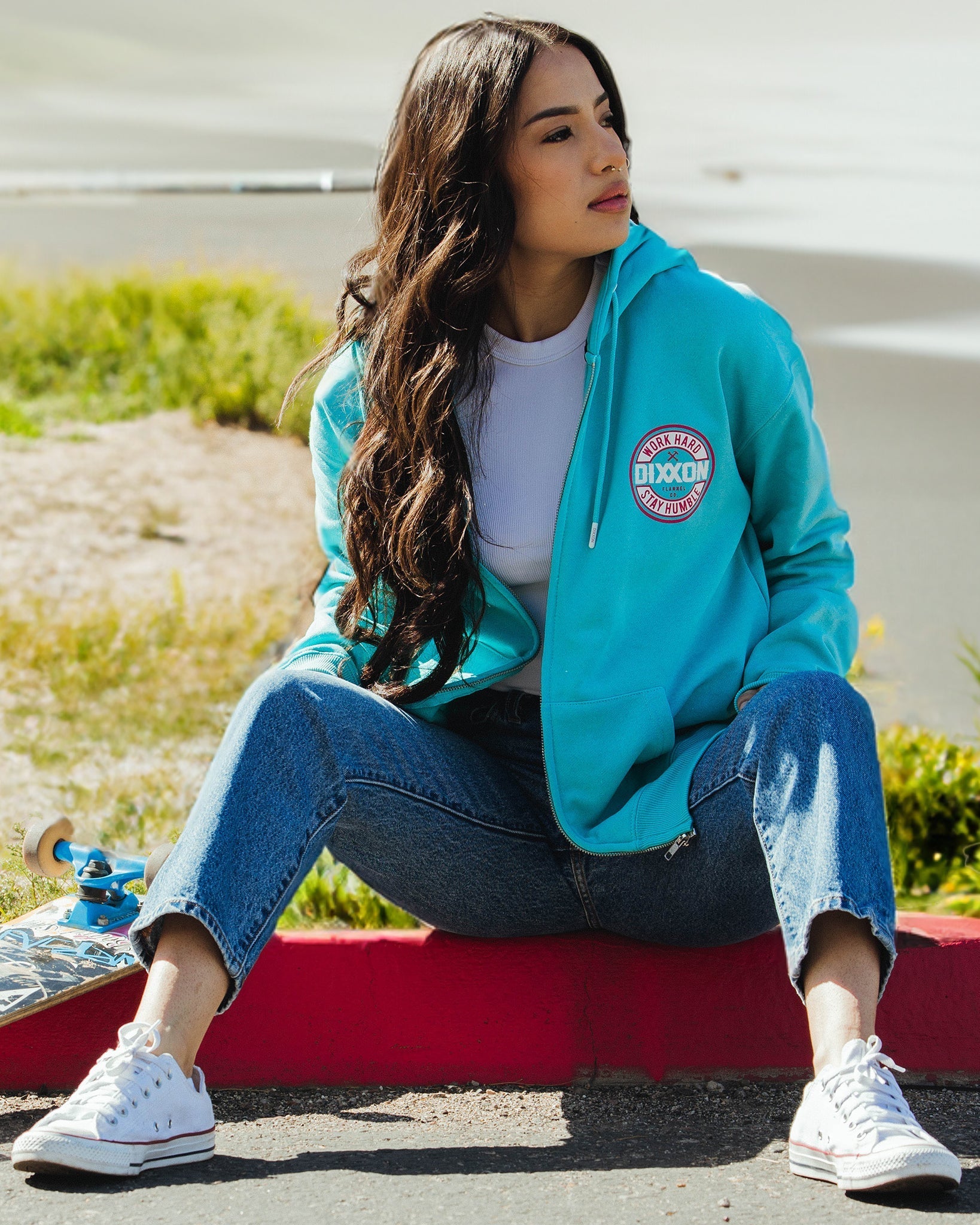 Women's Pink Corpo Zip Up - Tiffany