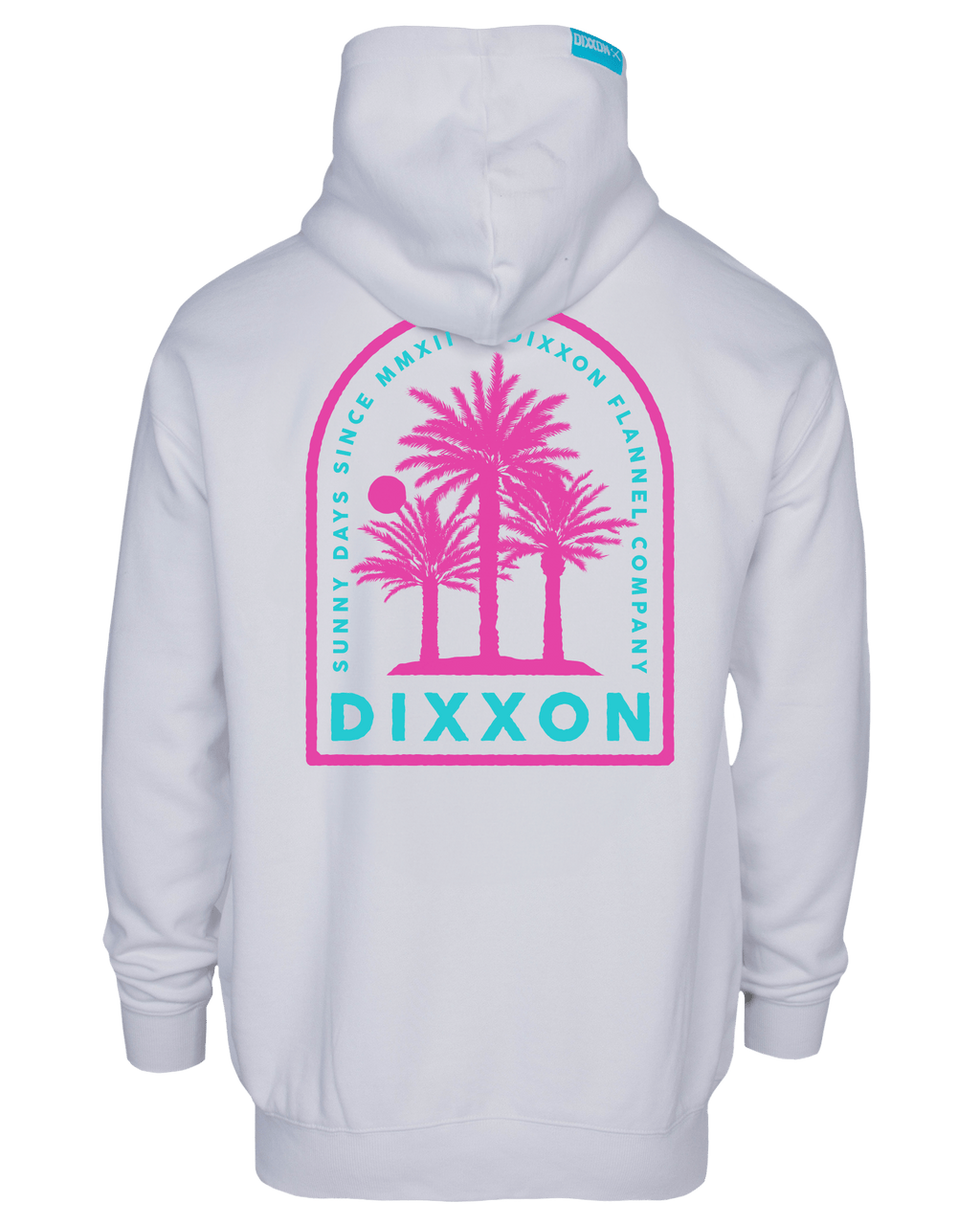 Women's Pink Sunny Days Zip Up - White