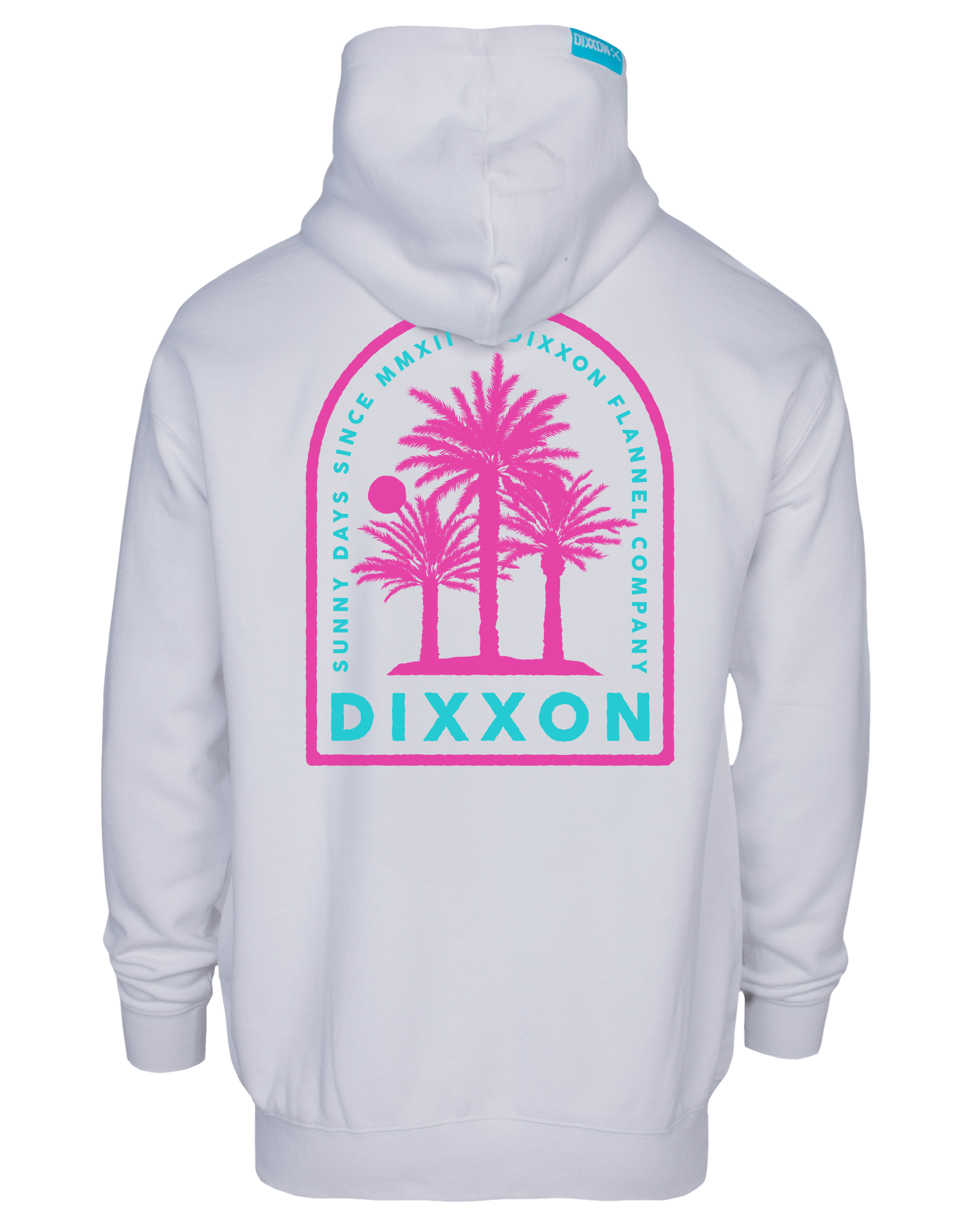 Women's Pink Sunny Days Zip Up - White