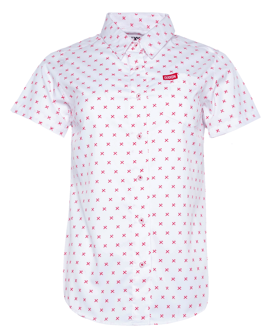 Women's Red Finney Party Shirt - White