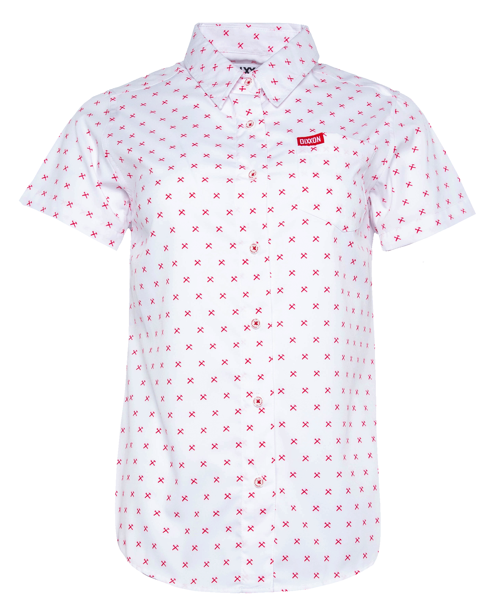 Women's Red Finney Party Shirt - White
