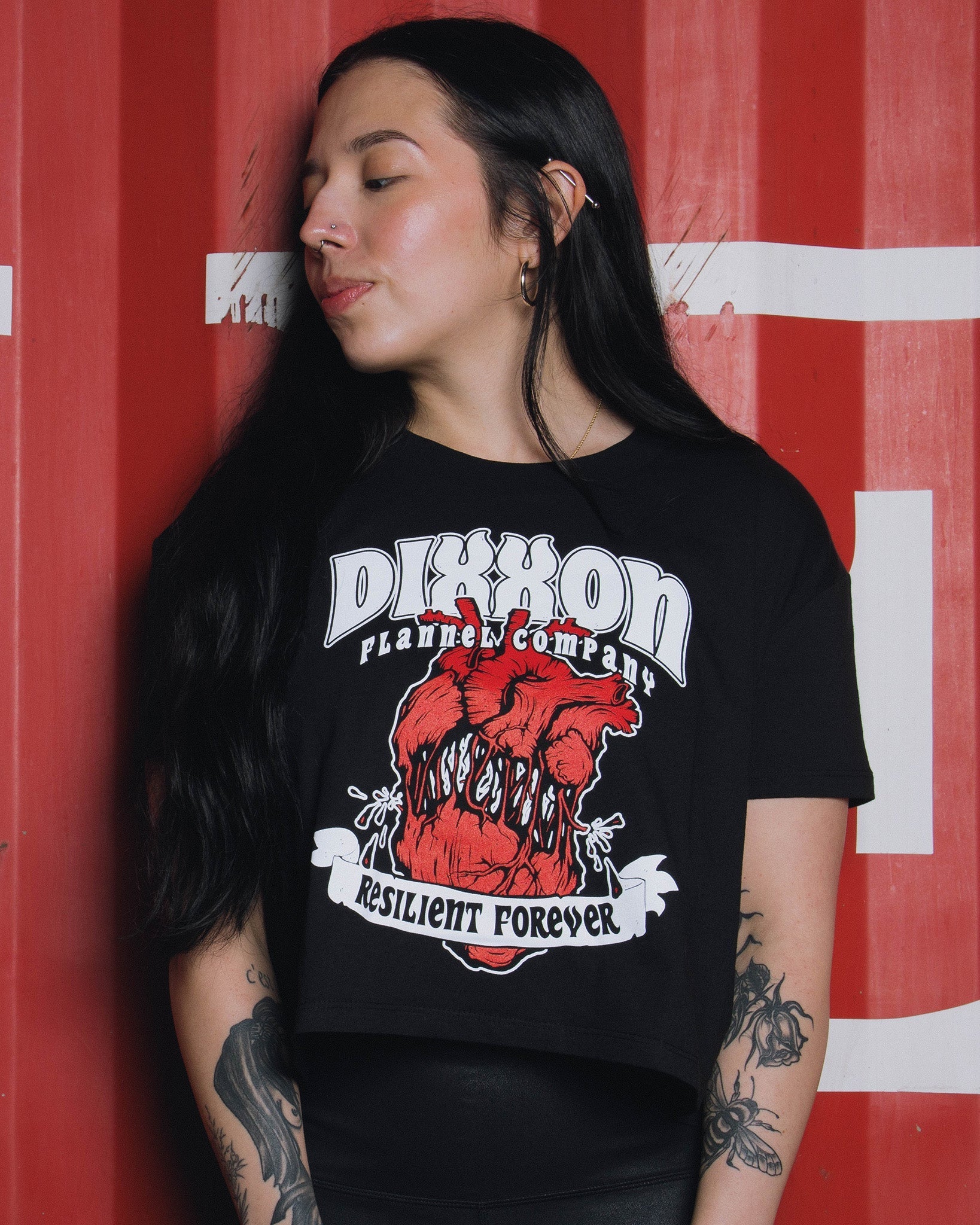 Women's Resilient Forever Crop Top - Black