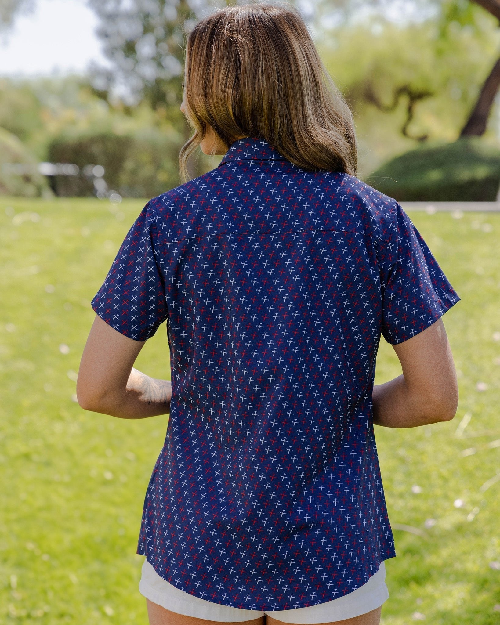 Women's RWB Party Hammers Party Shirt - Blue