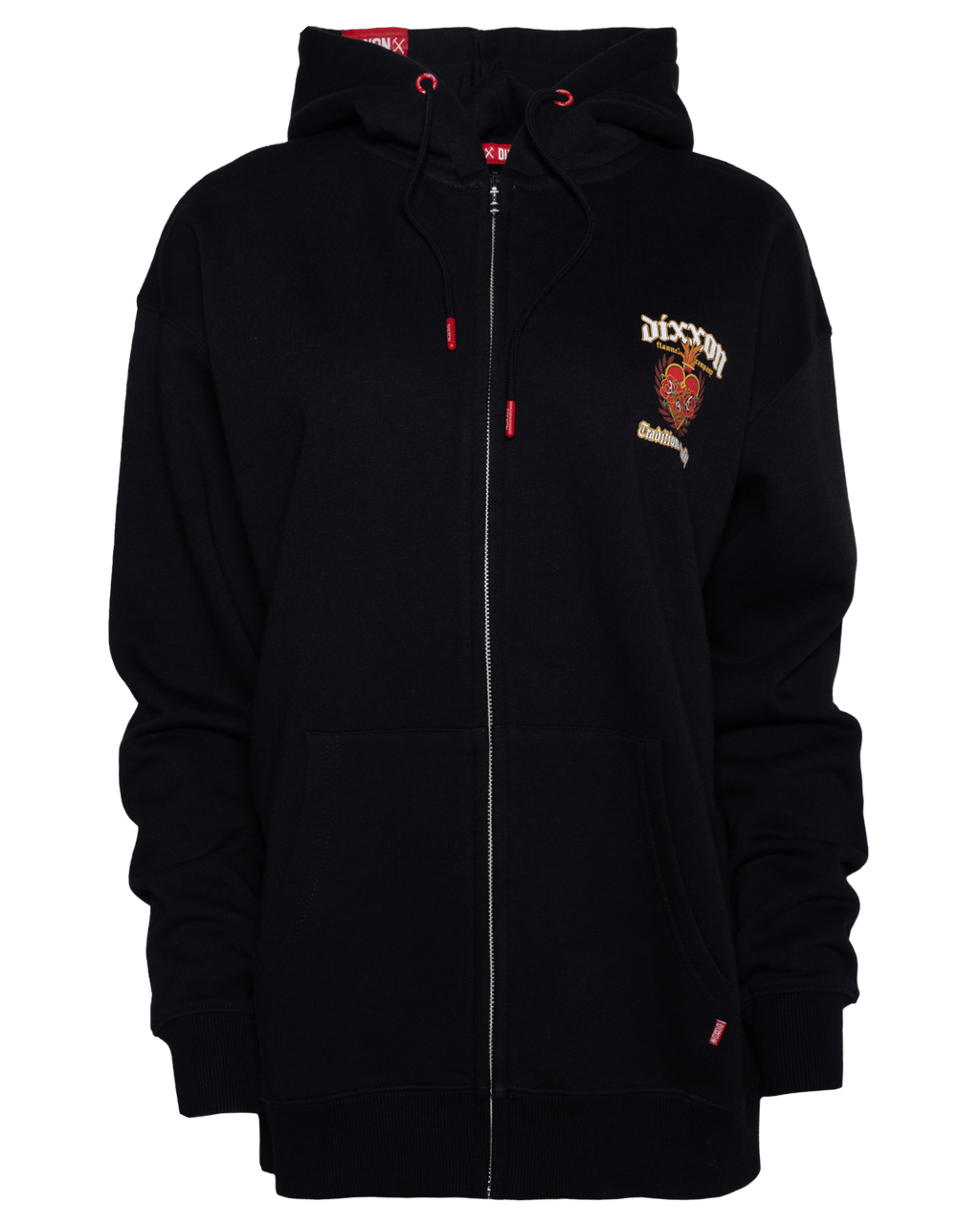 Women's Sacred Traditions of Quality Zip Up Hoodie - Black