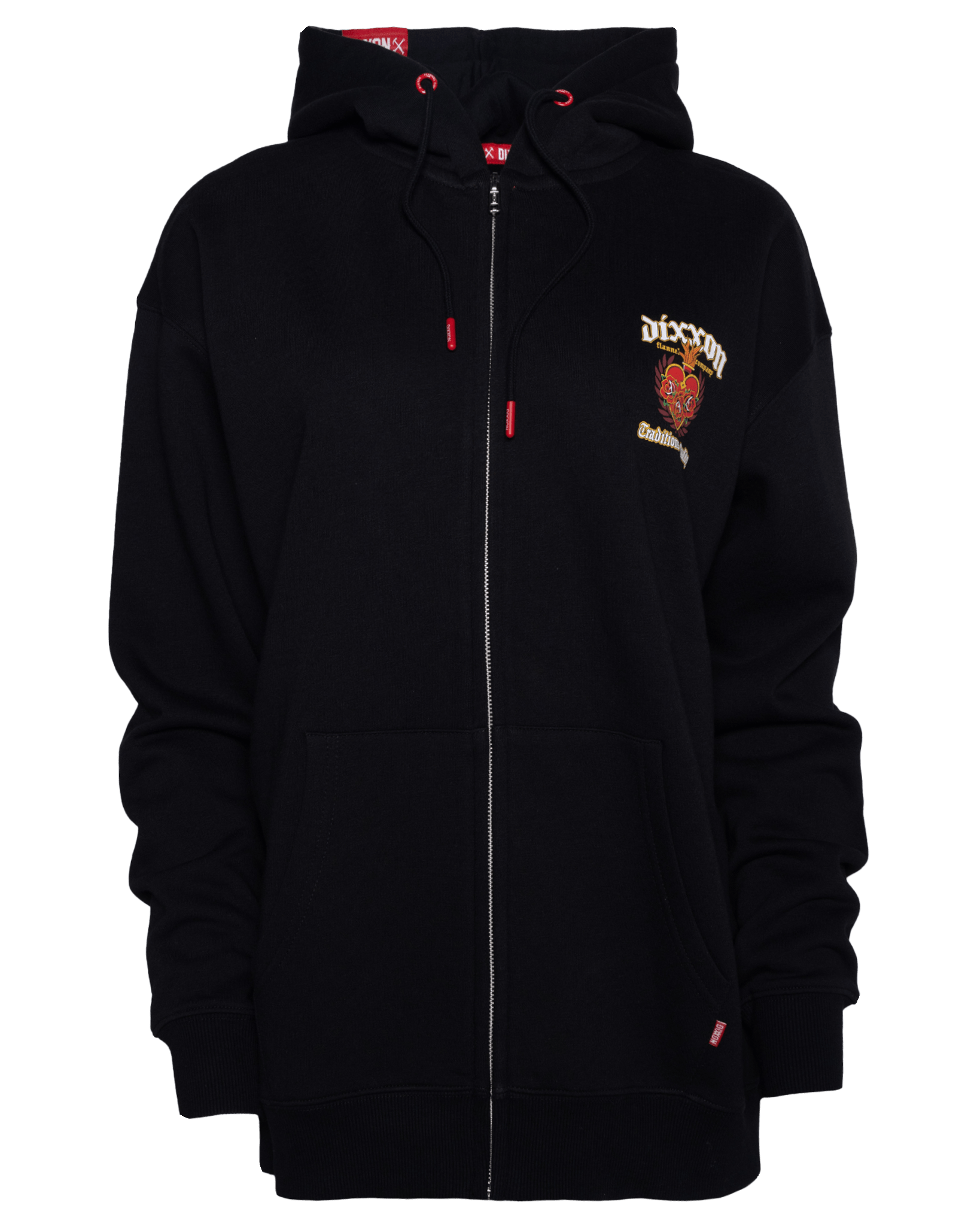 Women's Sacred Traditions of Quality Zip Up Hoodie - Black