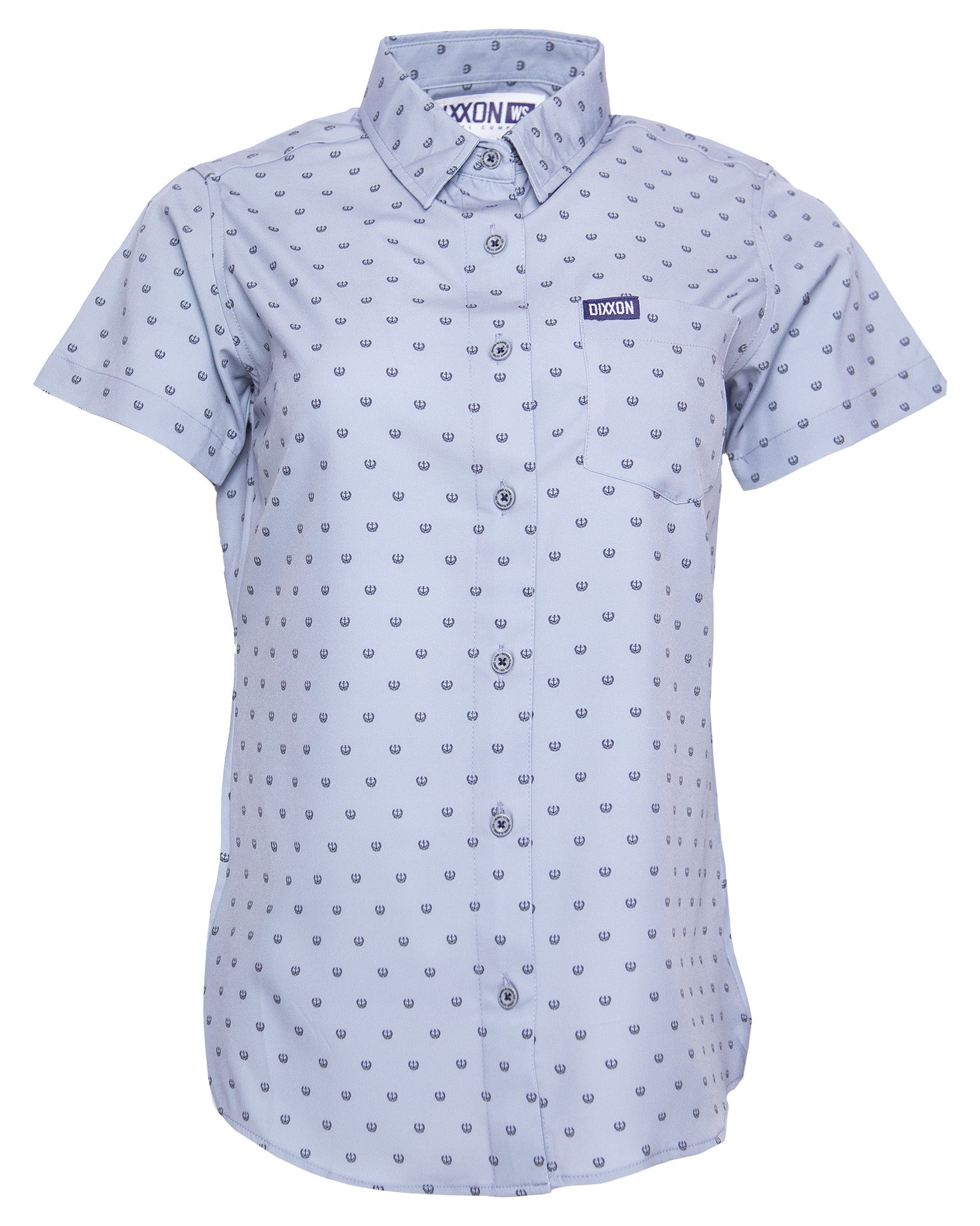 Women's Salty Crest Party Shirt - Black & Gray