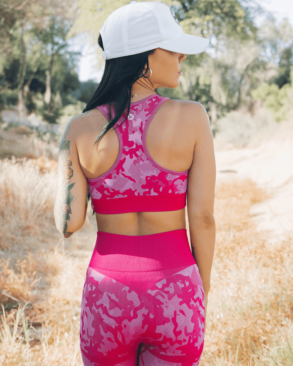 Women's Seamless Leggings - Pink Camo