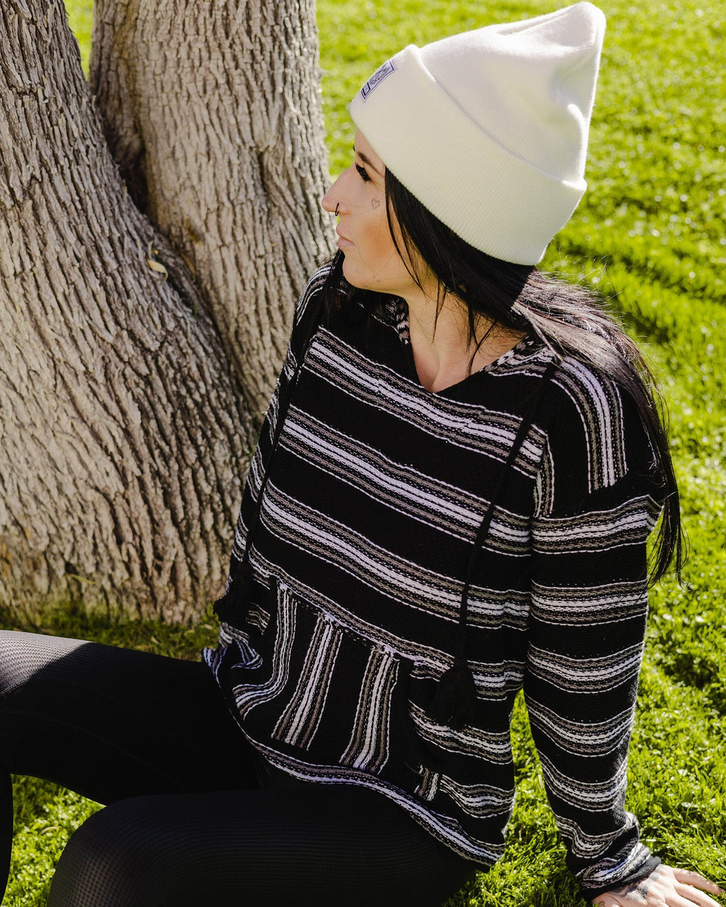 Women's Smuggler Hoodie - Black & White