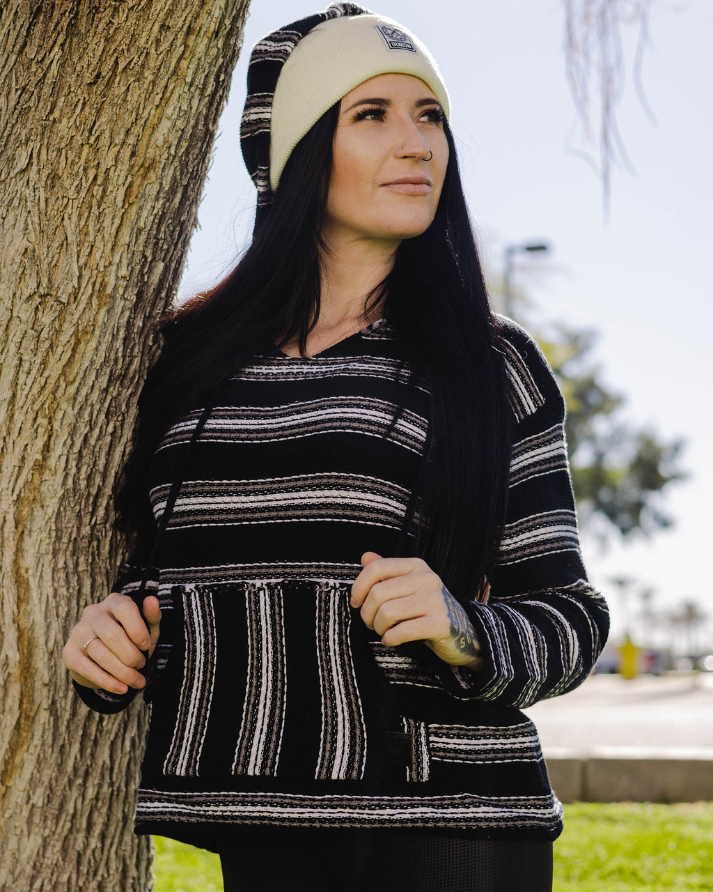 Women's Smuggler Hoodie - Black & White