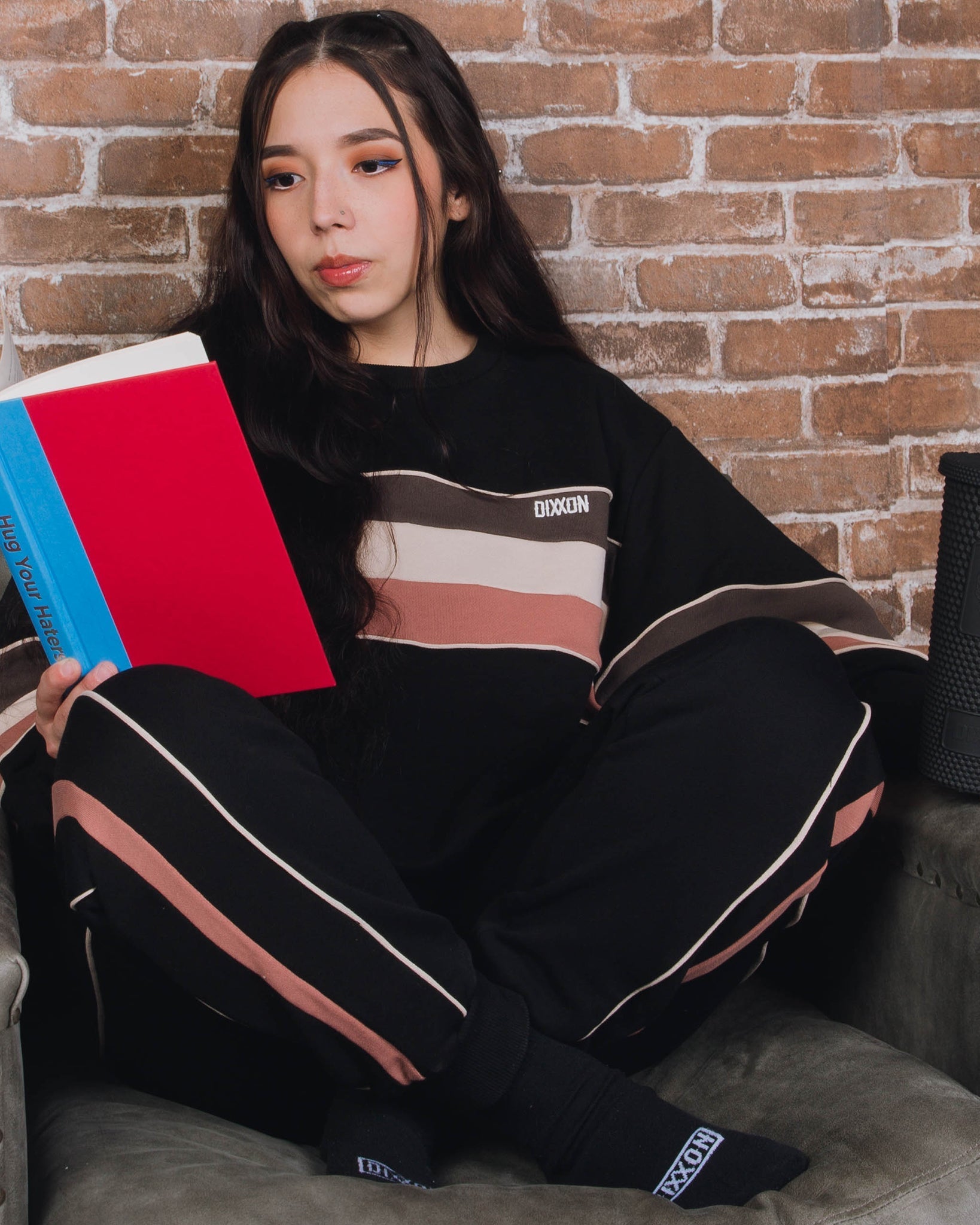 Women's Sunday Crewneck Sweatshirt - Neo Striped