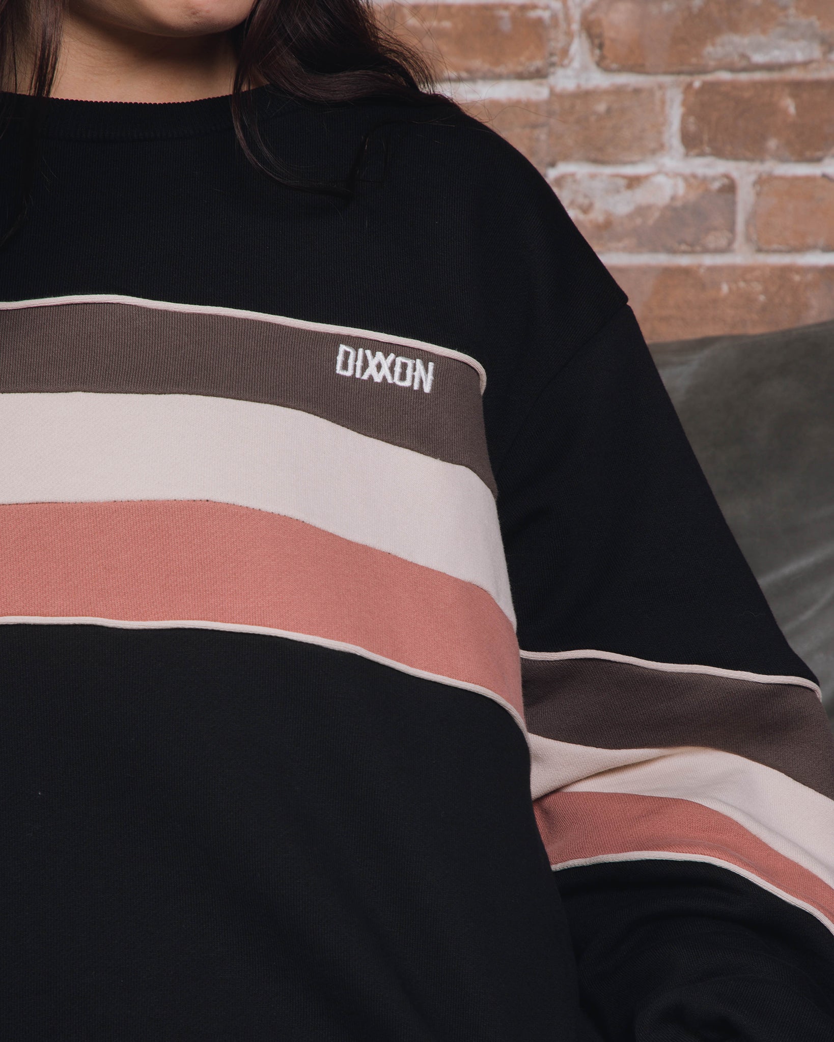 Women's Sunday Crewneck Sweatshirt - Neo Striped