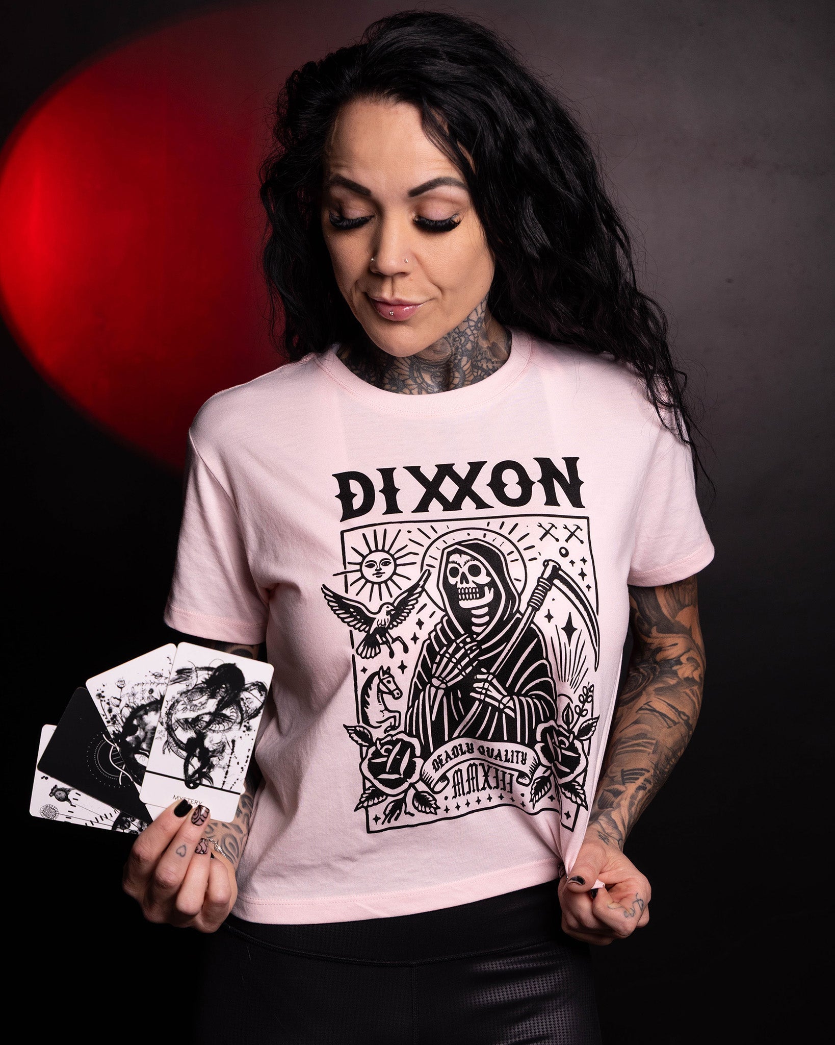 Women's Tarot Crop Top - Pink