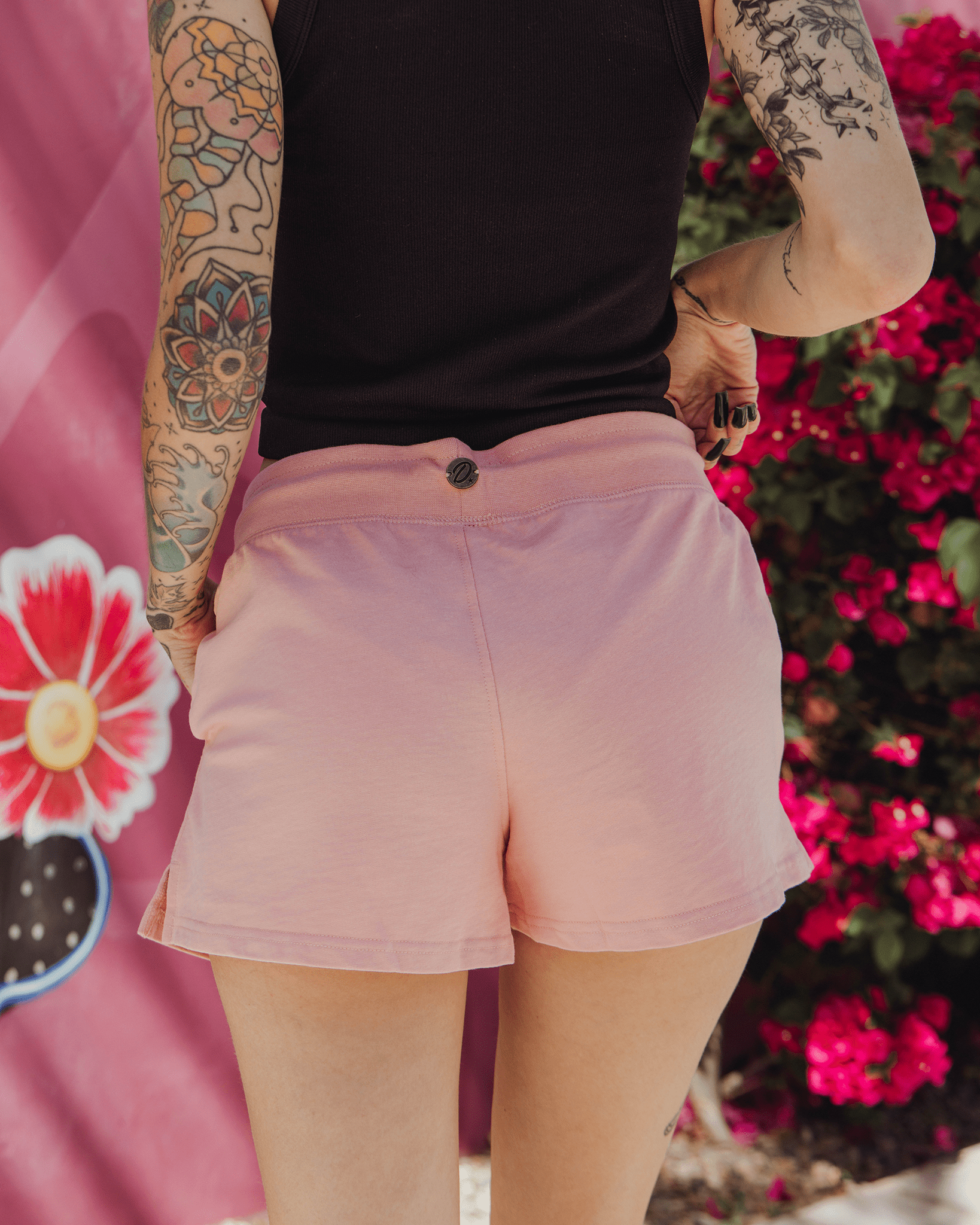 Women's Terry Shorts - Pink