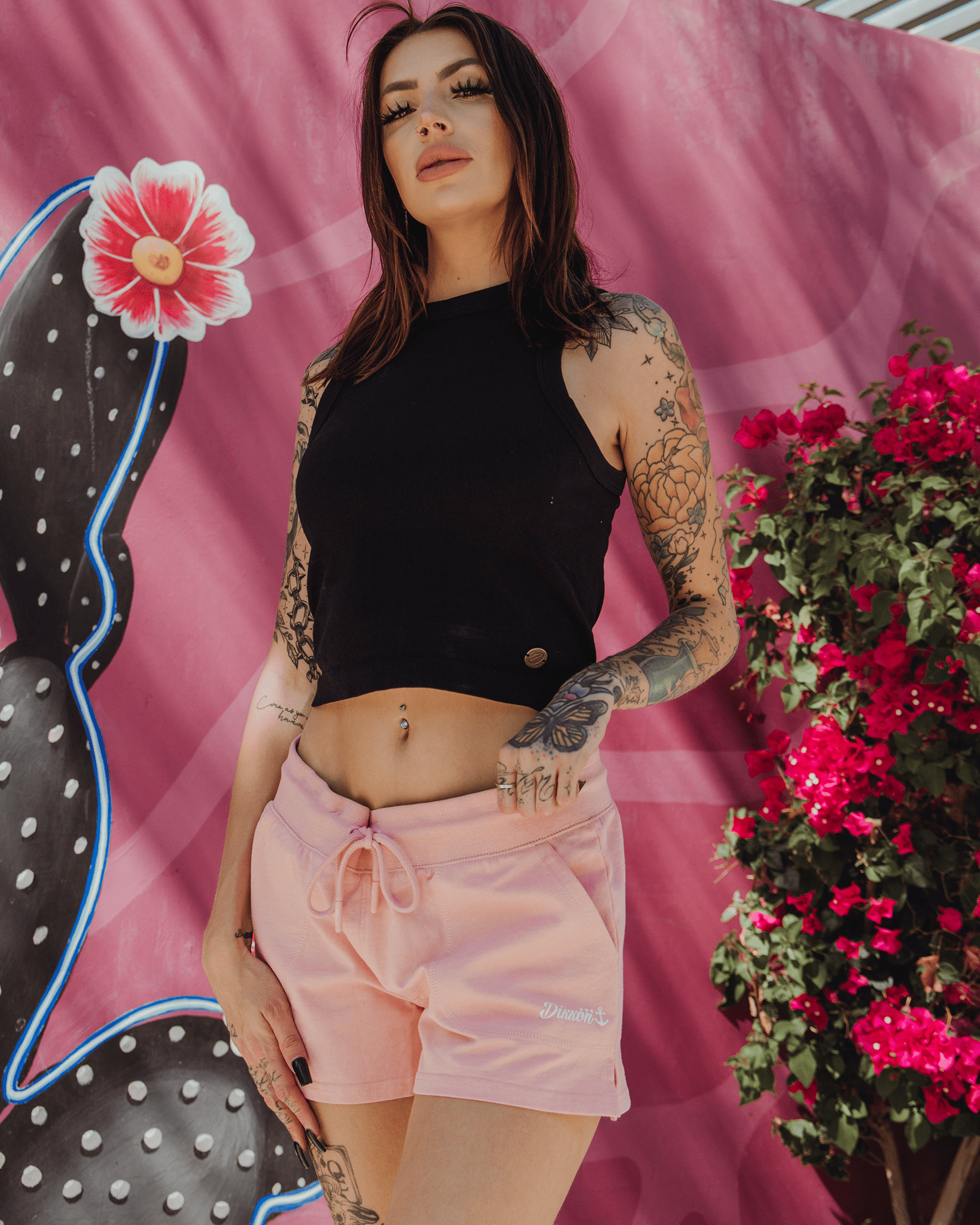 Women's Terry Shorts - Pink