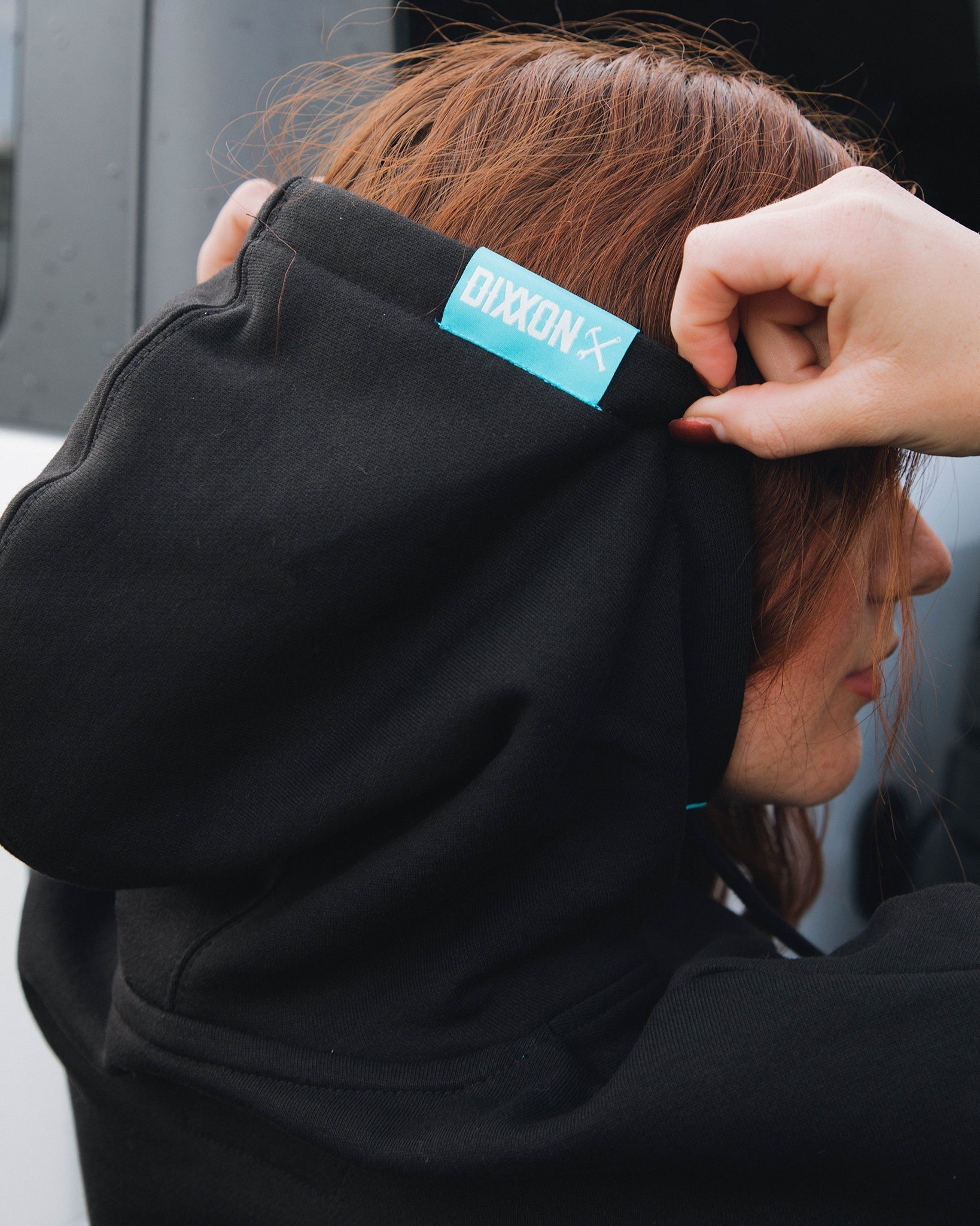 Women's Tiffany Ground Up Customs Hoodie Pullover - Black