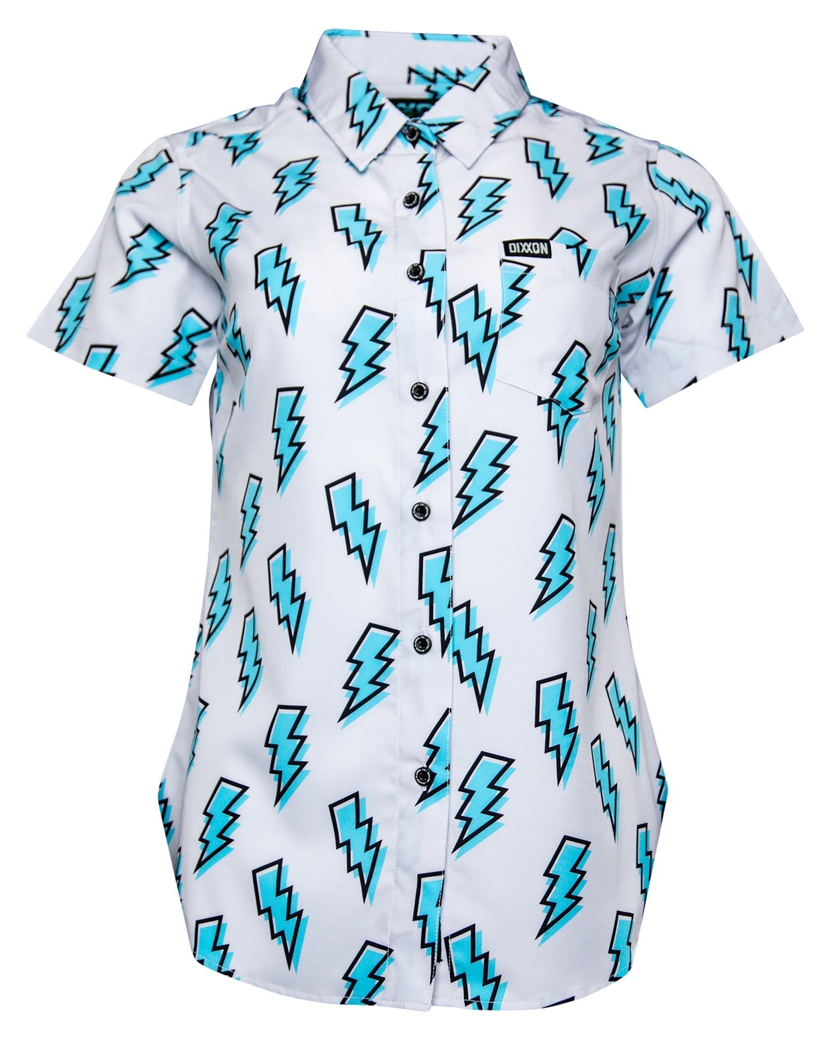 Women's Voltage Party Shirt - Gray & Blue
