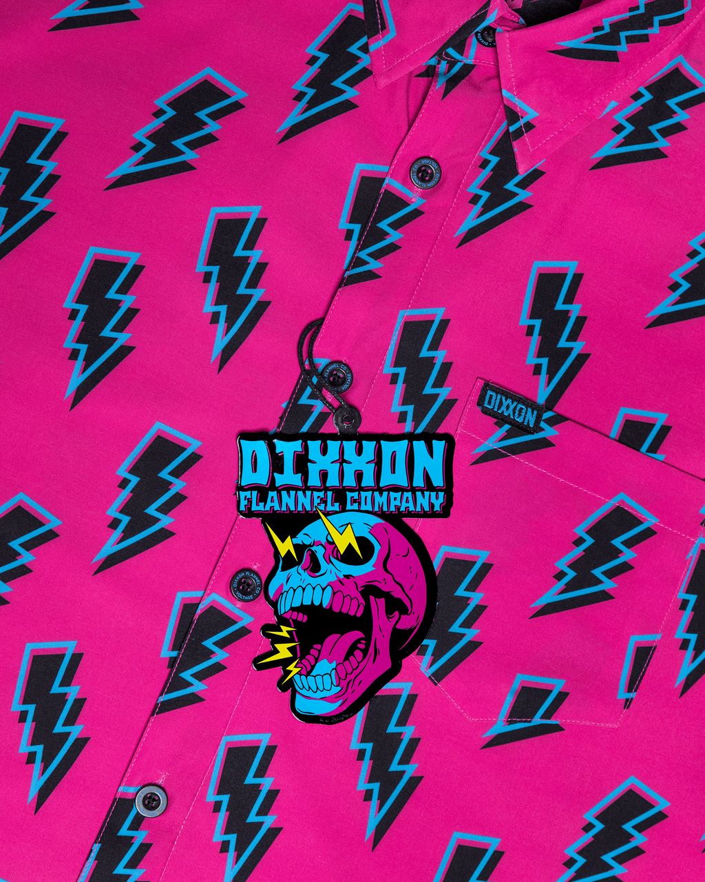 Women's Voltage Party Shirt - Pink & Black