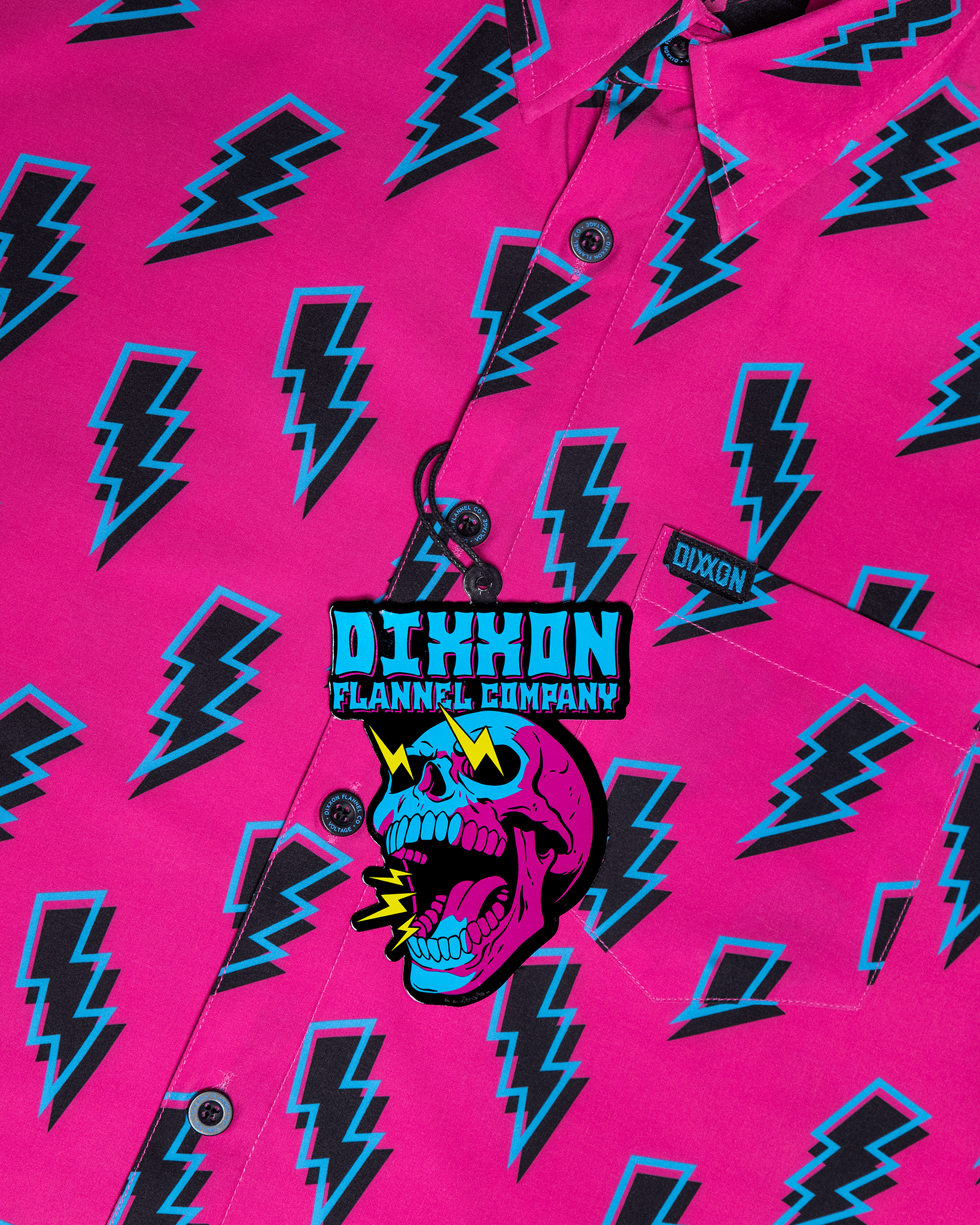 Women's Voltage Party Shirt - Pink & Black