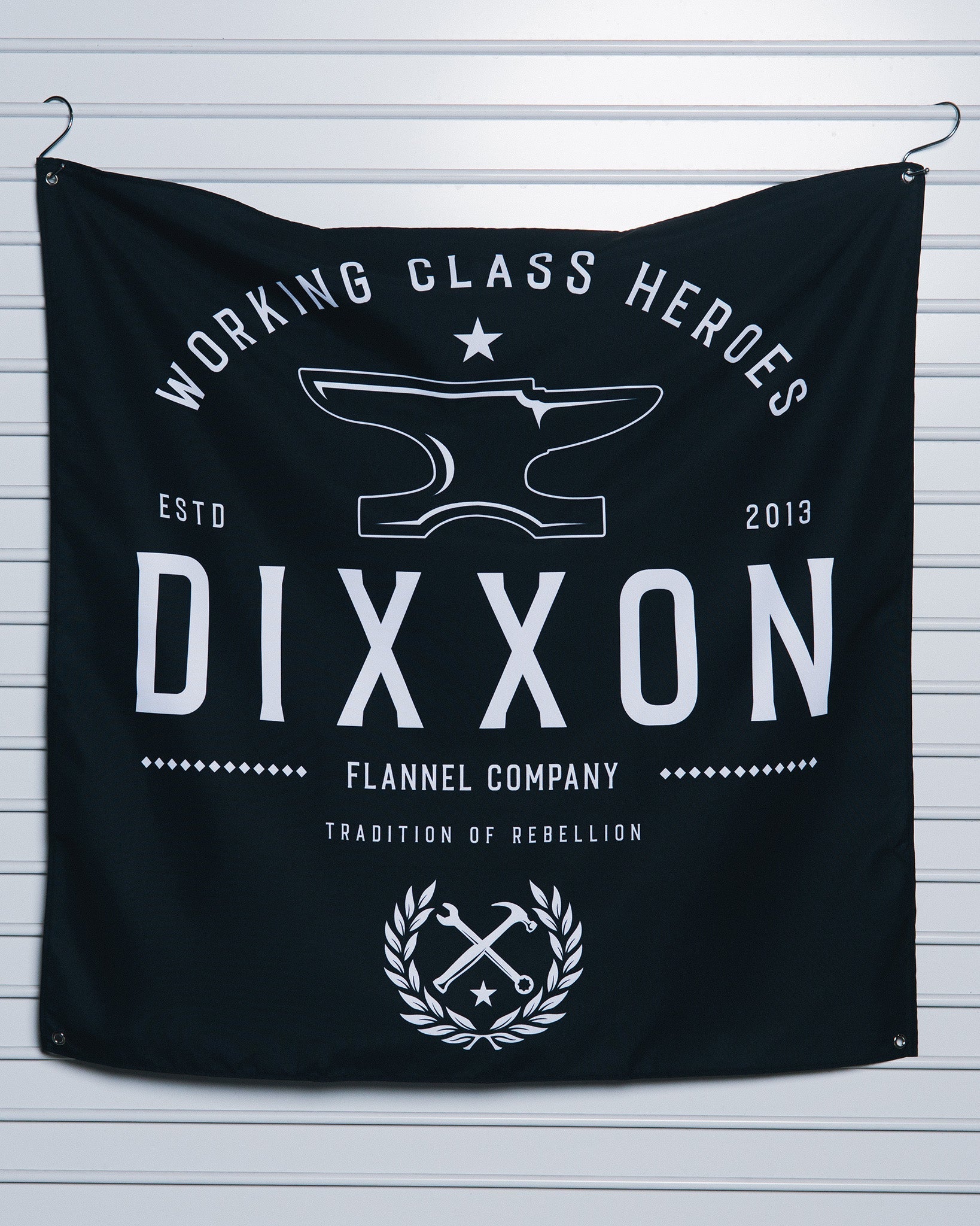Working Class Heroes Garage Banner - 36" x 36"