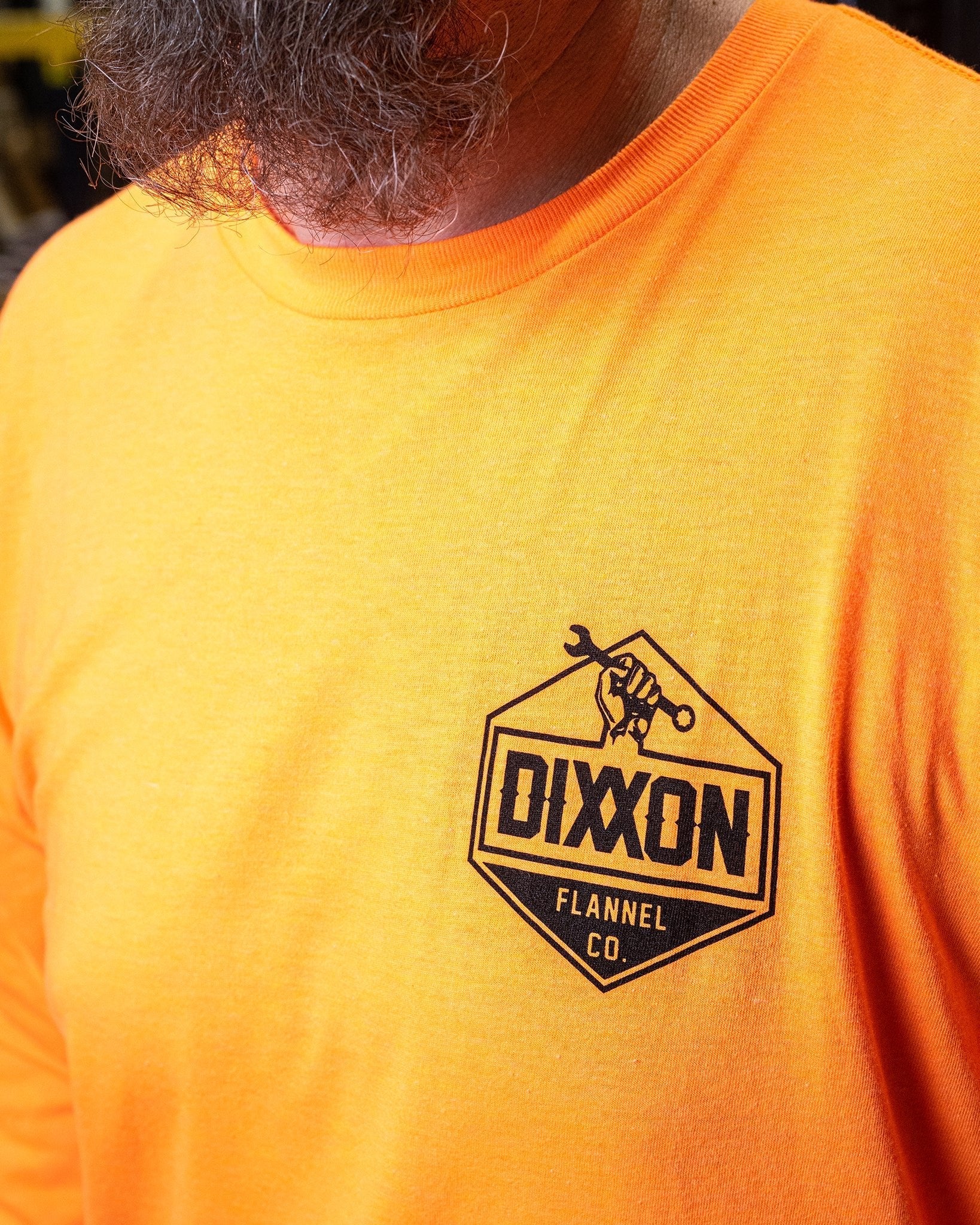 Working Class Hi Vis Long Sleeve T-Shirt - Orange