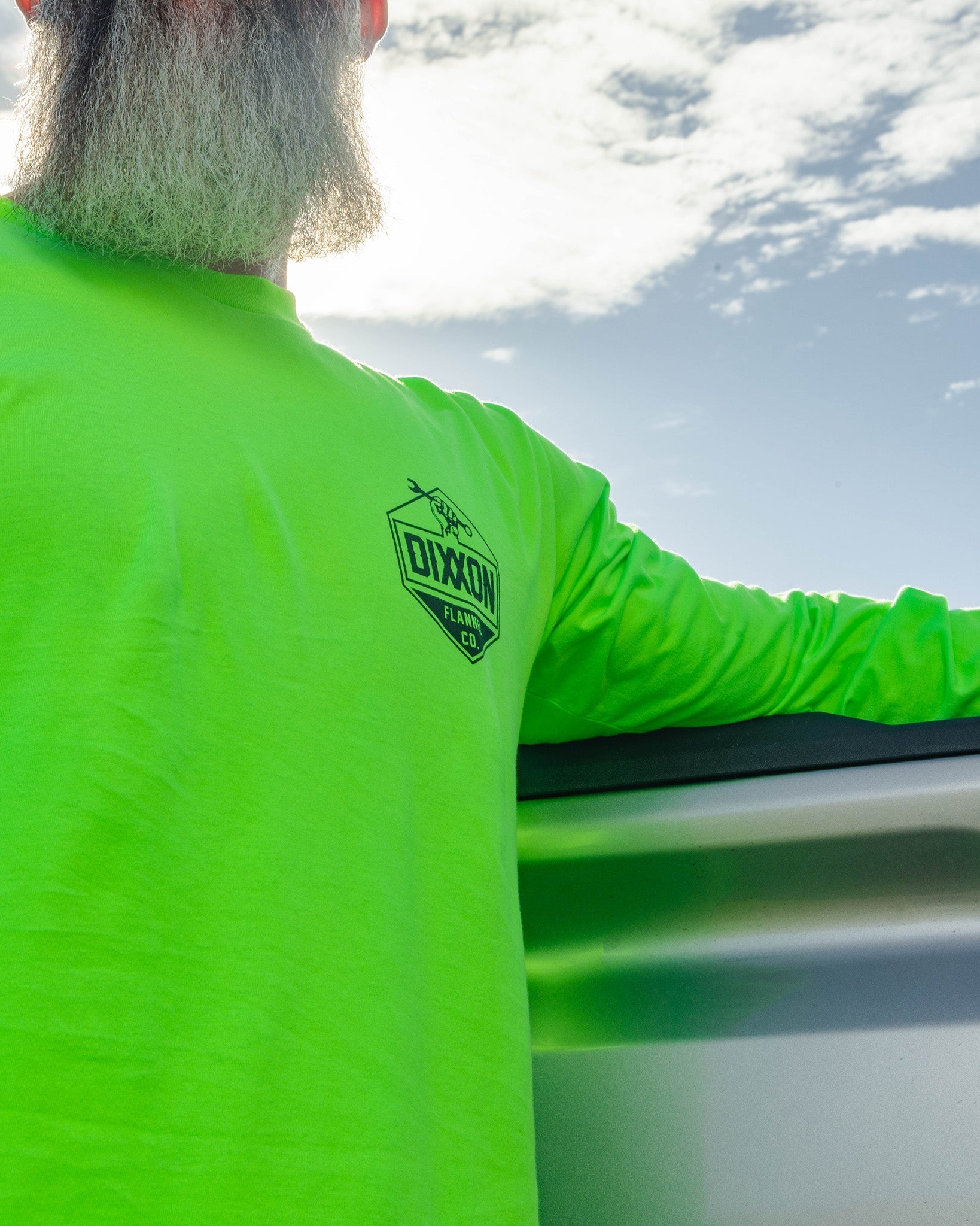 Working Class Hi Vis Long Sleeve T-Shirt - Safety Green