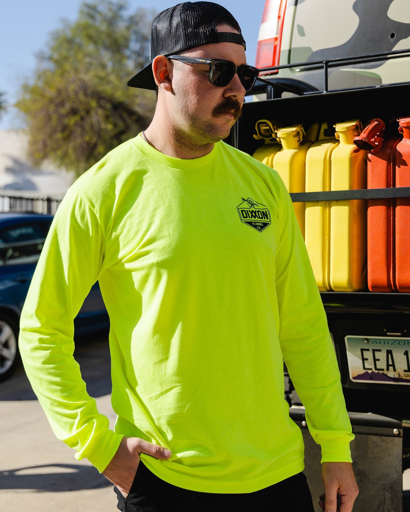 Working Class Hi Vis Long Sleeve T-Shirt - Safety Yellow