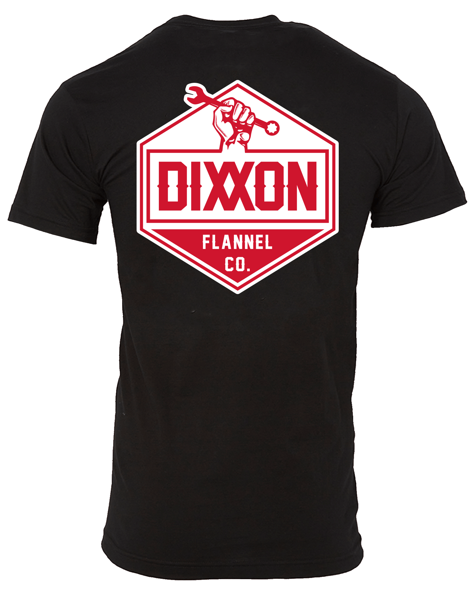 Red & White Working Class T-Shirt - Black