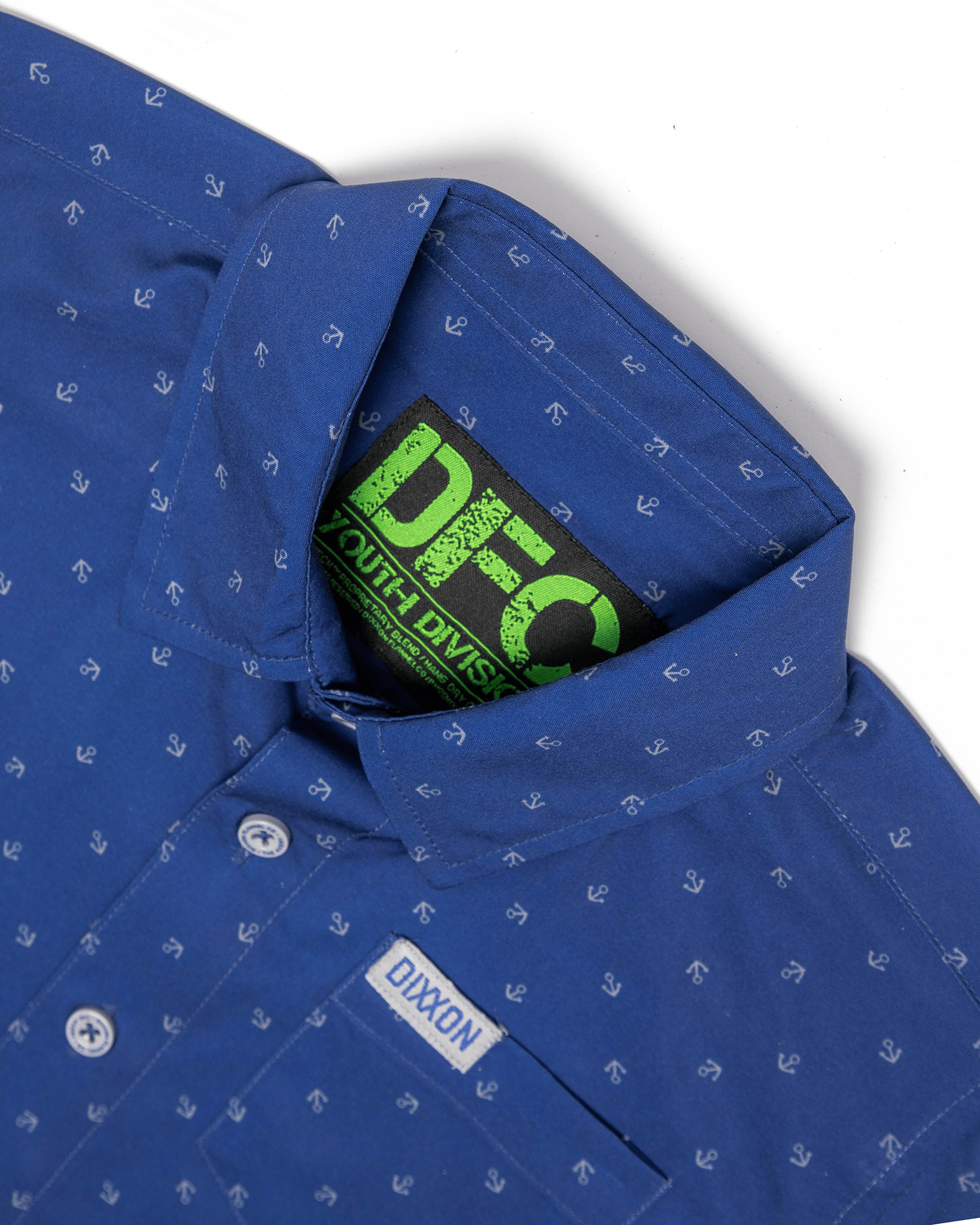 Youth Avery Party Shirt - Blue & Gray