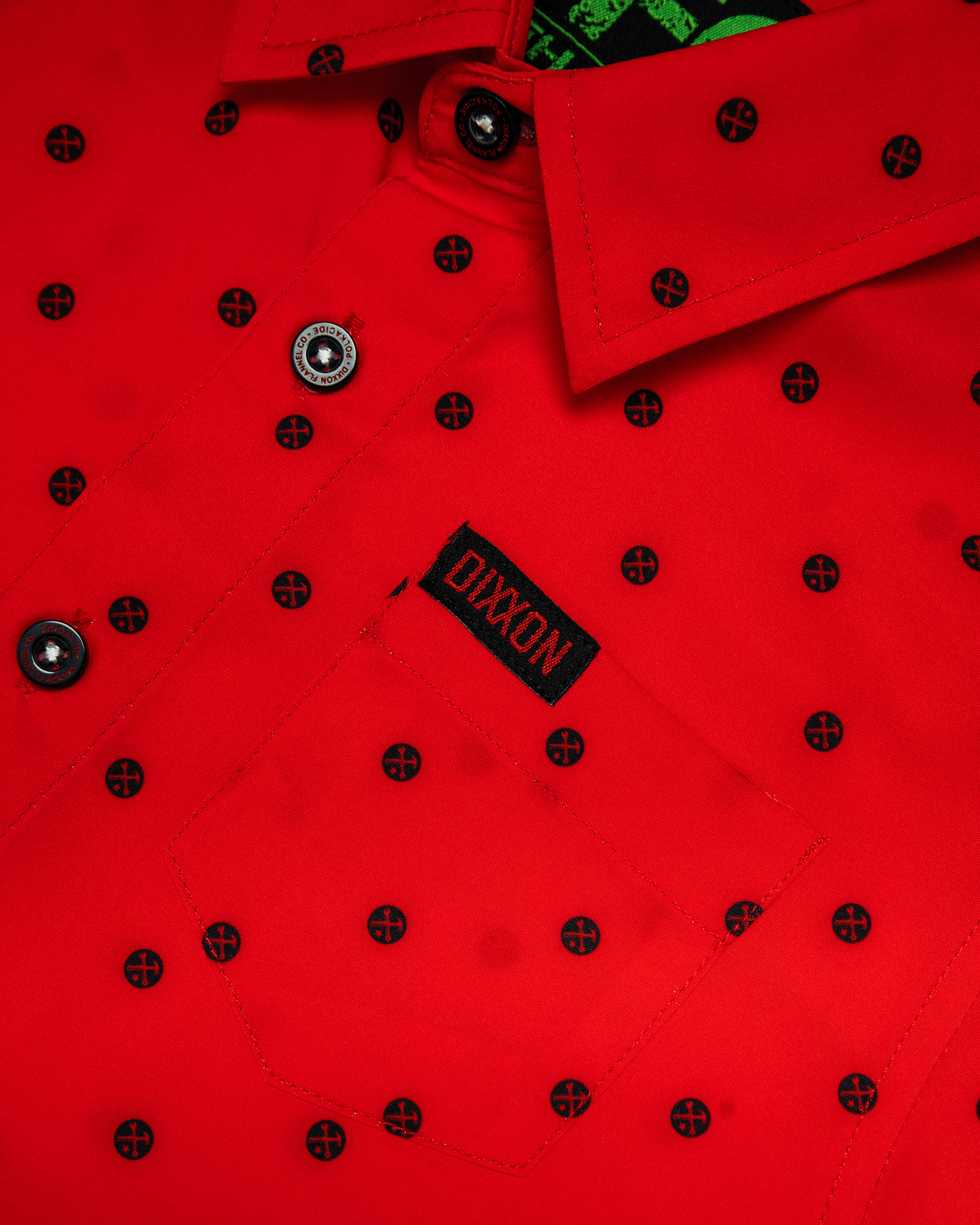 Youth Black Polkacide Party Shirt - Red