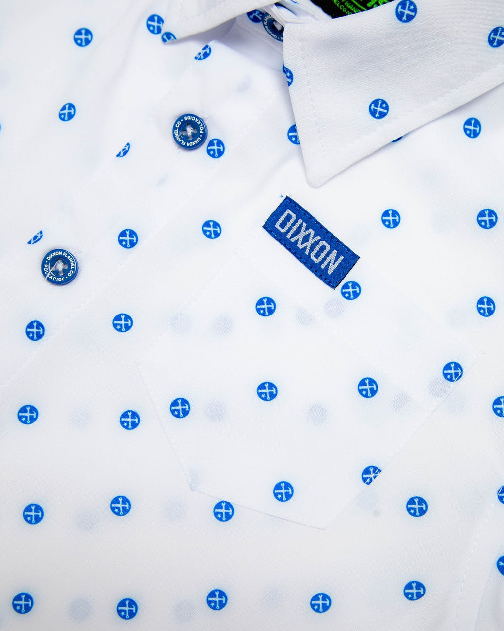 Youth Blue Polkacide Party Shirt - White