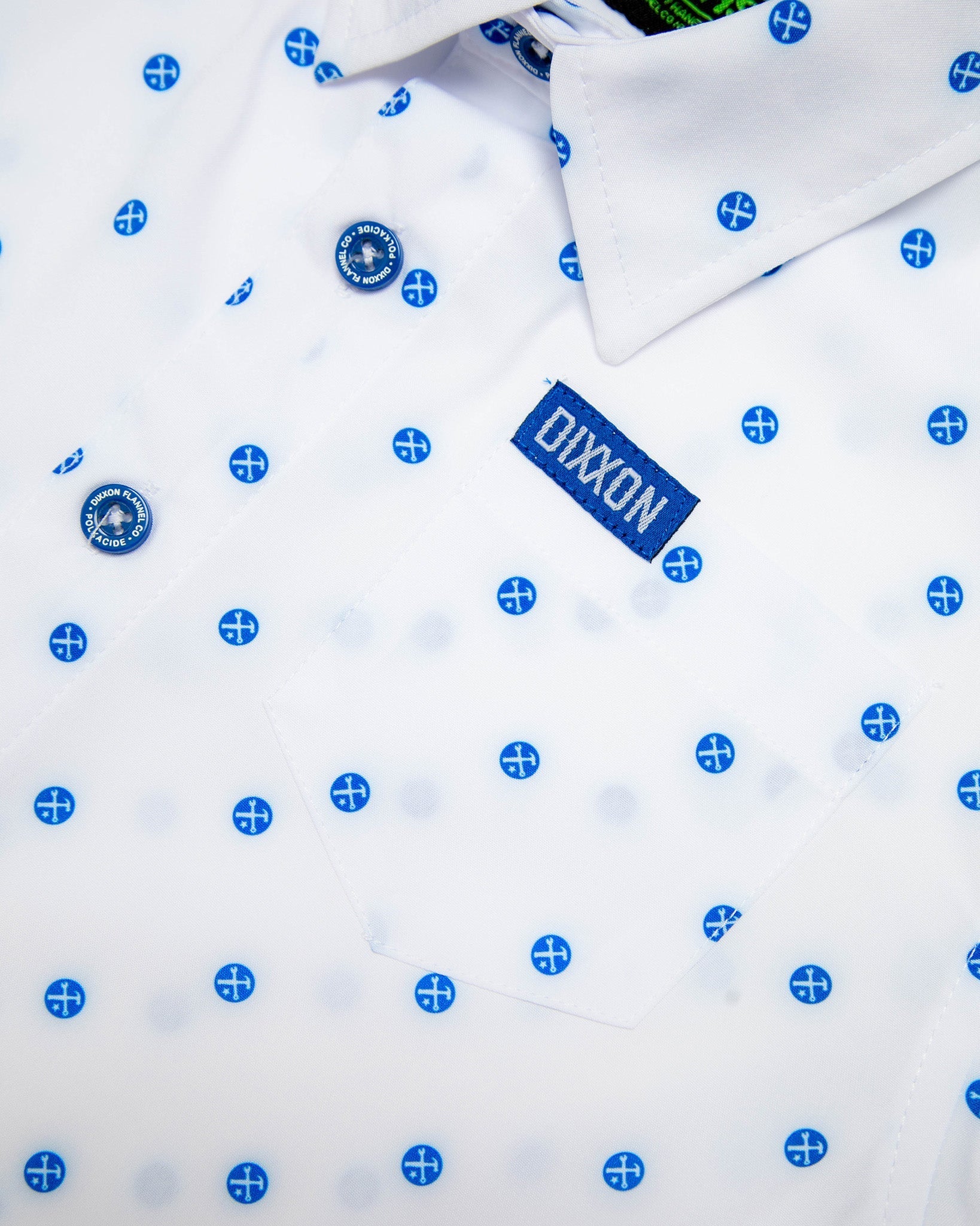 Youth Blue Polkacide Party Shirt - White